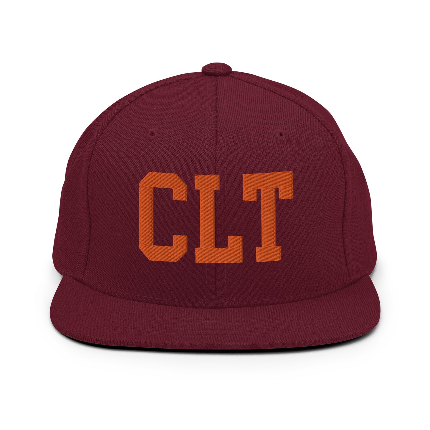 College-Style Classic Snapback Hat • Orange • CLT Charlotte • YHM Designs - Image 11