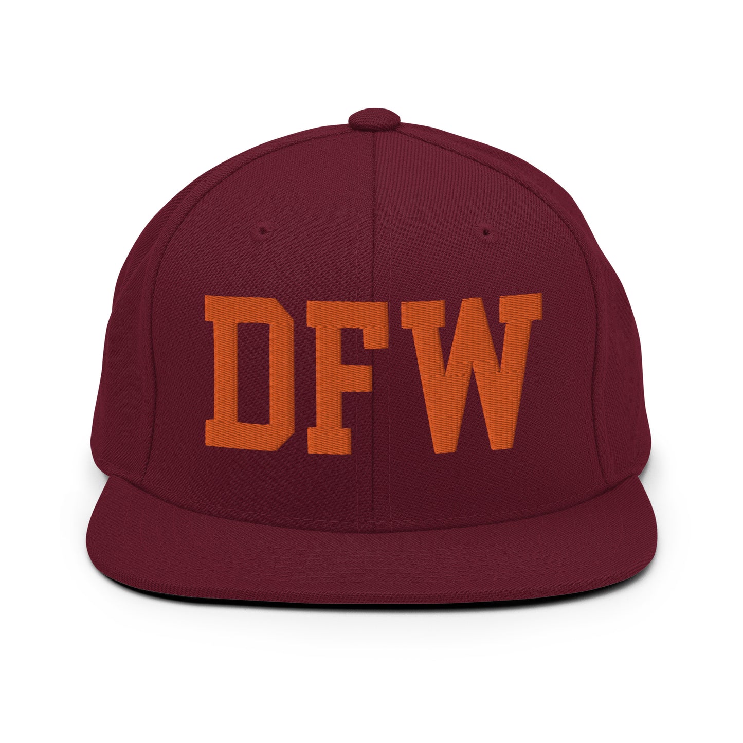 College-Style Classic Snapback Hat • Orange • DFW Dallas • YHM Designs - Image 11