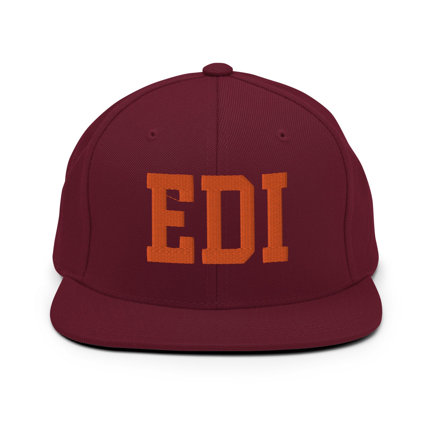 College-Style Classic Snapback Hat • Orange • EDI Edinburgh • YHM Designs - Image 11