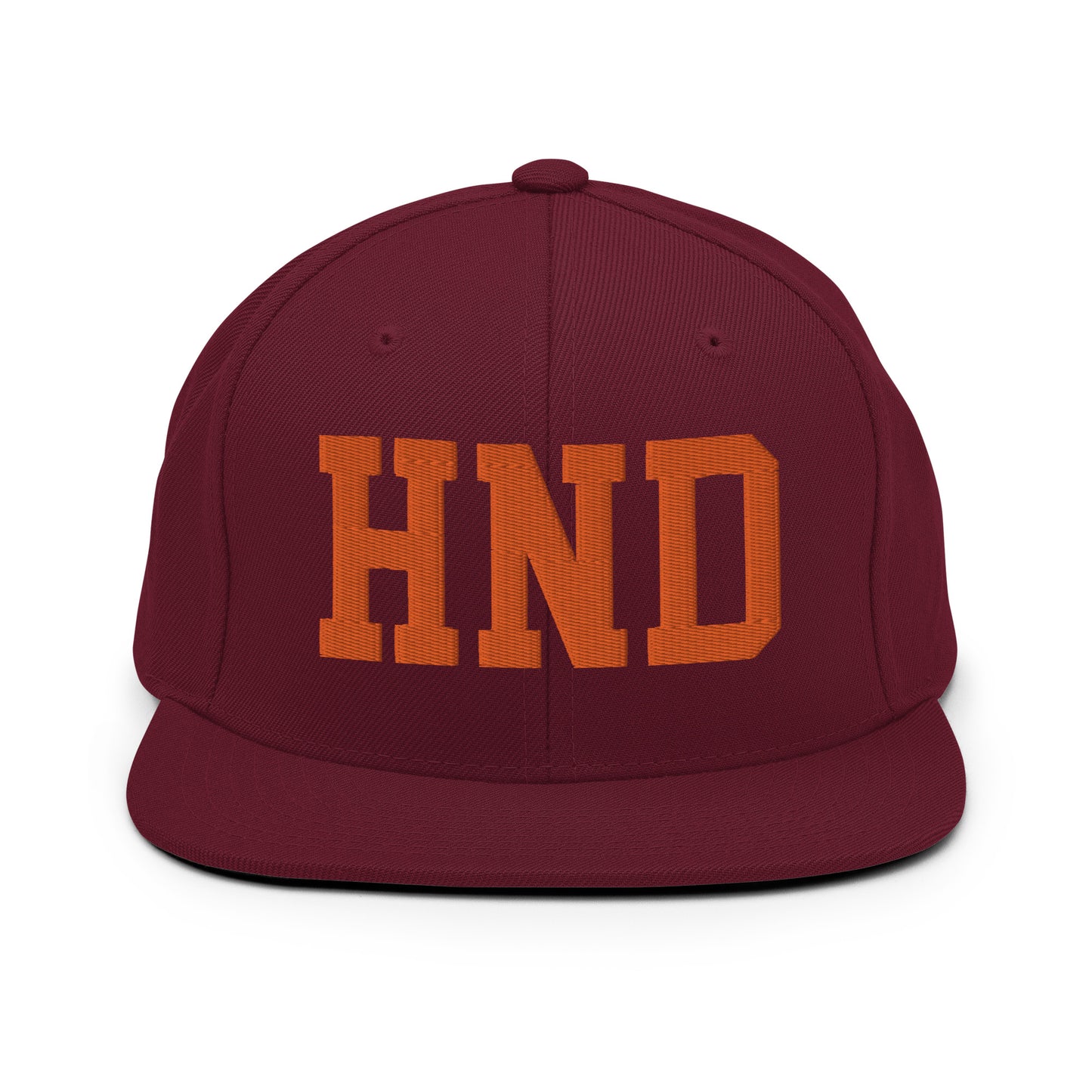 College-Style Classic Snapback Hat • Orange • HND Tokyo • YHM Designs - Image 11