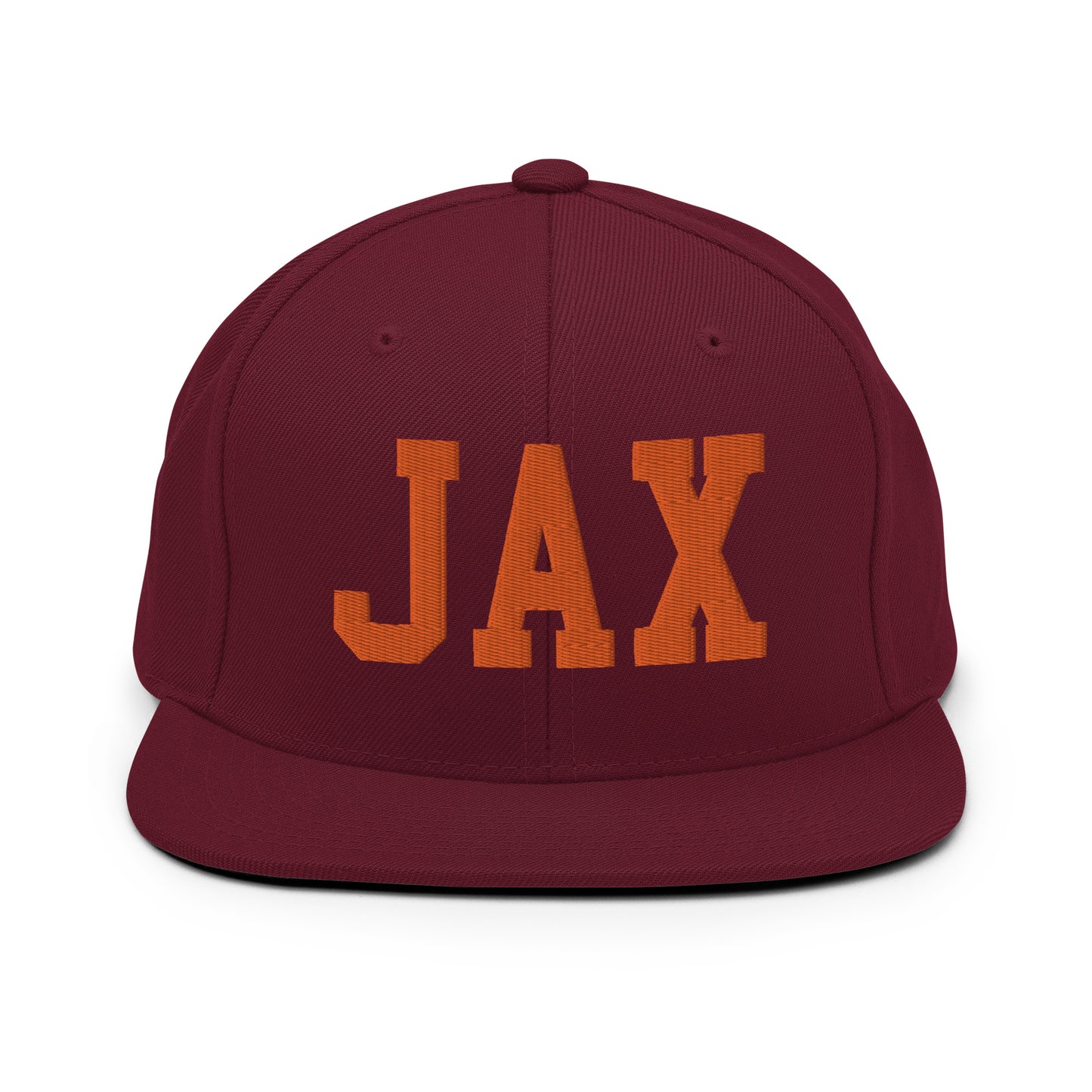 College-Style Classic Snapback Hat • Orange • JAX Jacksonville • YHM Designs - Image 11