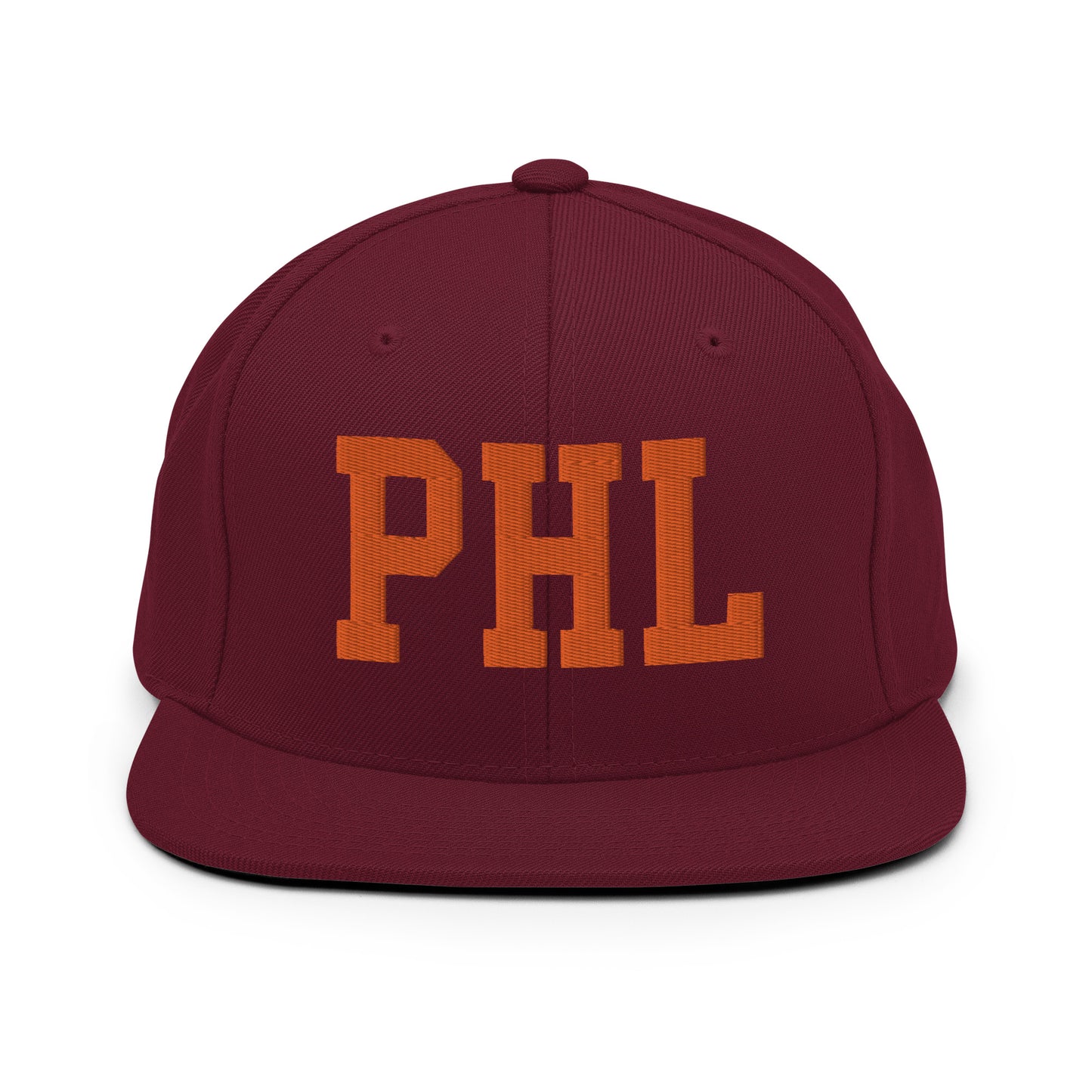 College-Style Classic Snapback Hat • Orange • PHL Philadelphia • YHM Designs - Image 11