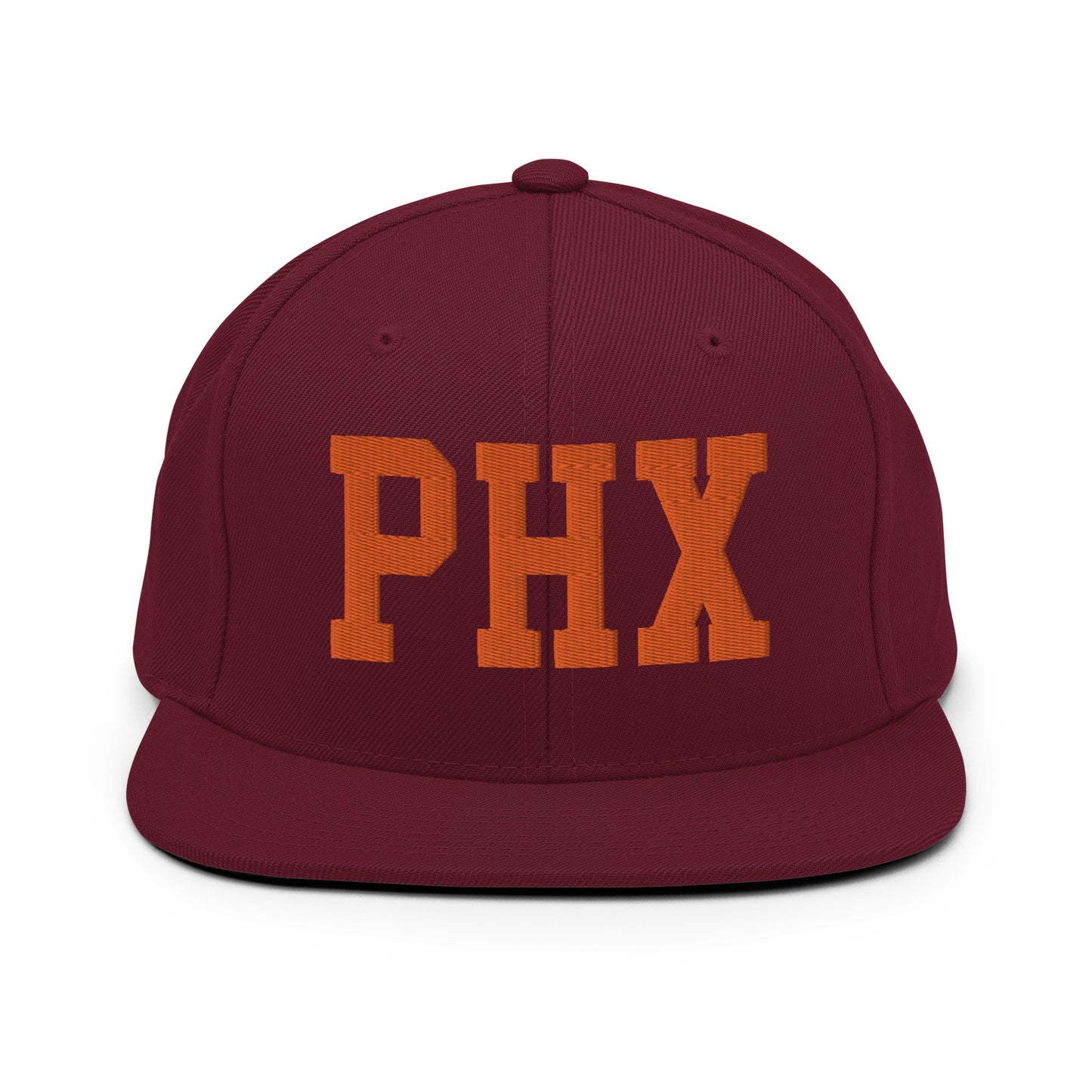 College-Style Classic Snapback Hat • Orange • PHX Phoenix • YHM Designs - Image 11