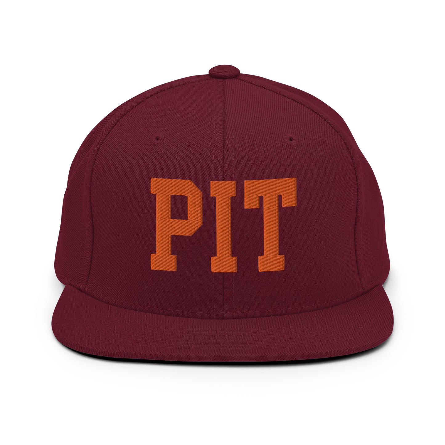 College-Style Classic Snapback Hat • Orange • PIT Pittsburgh • YHM Designs - Image 11