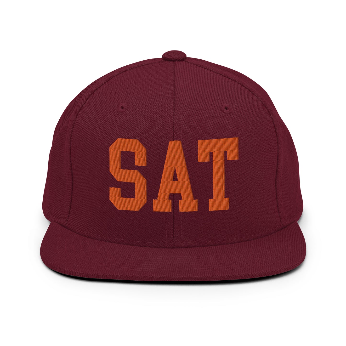College-Style Classic Snapback Hat • Orange • SAT San Antonio • YHM Designs - Image 11