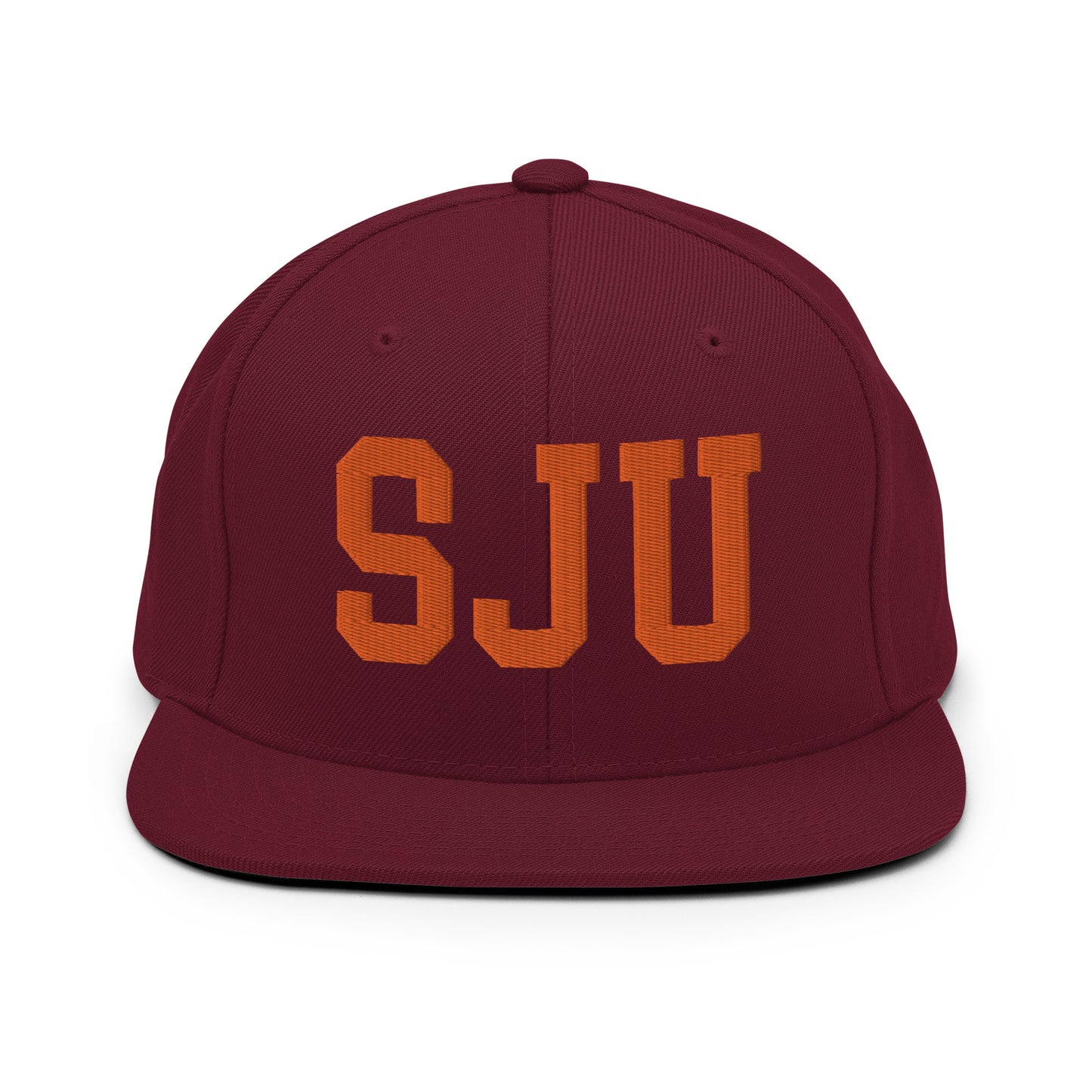 College-Style Classic Snapback Hat • Orange • SJU San Juan • YHM Designs - Image 11