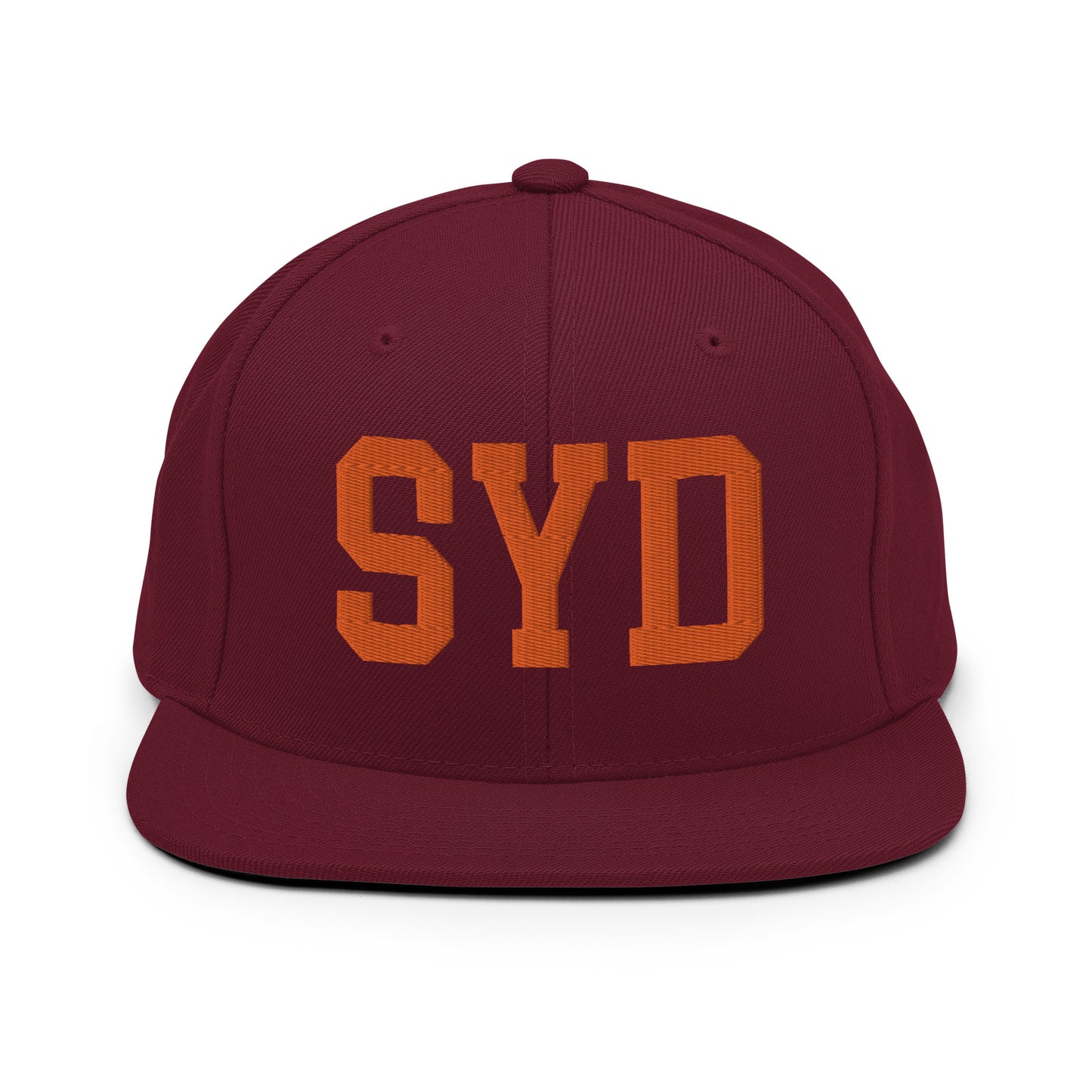 College-Style Classic Snapback Hat • Orange • SYD Sydney • YHM Designs - Image 11