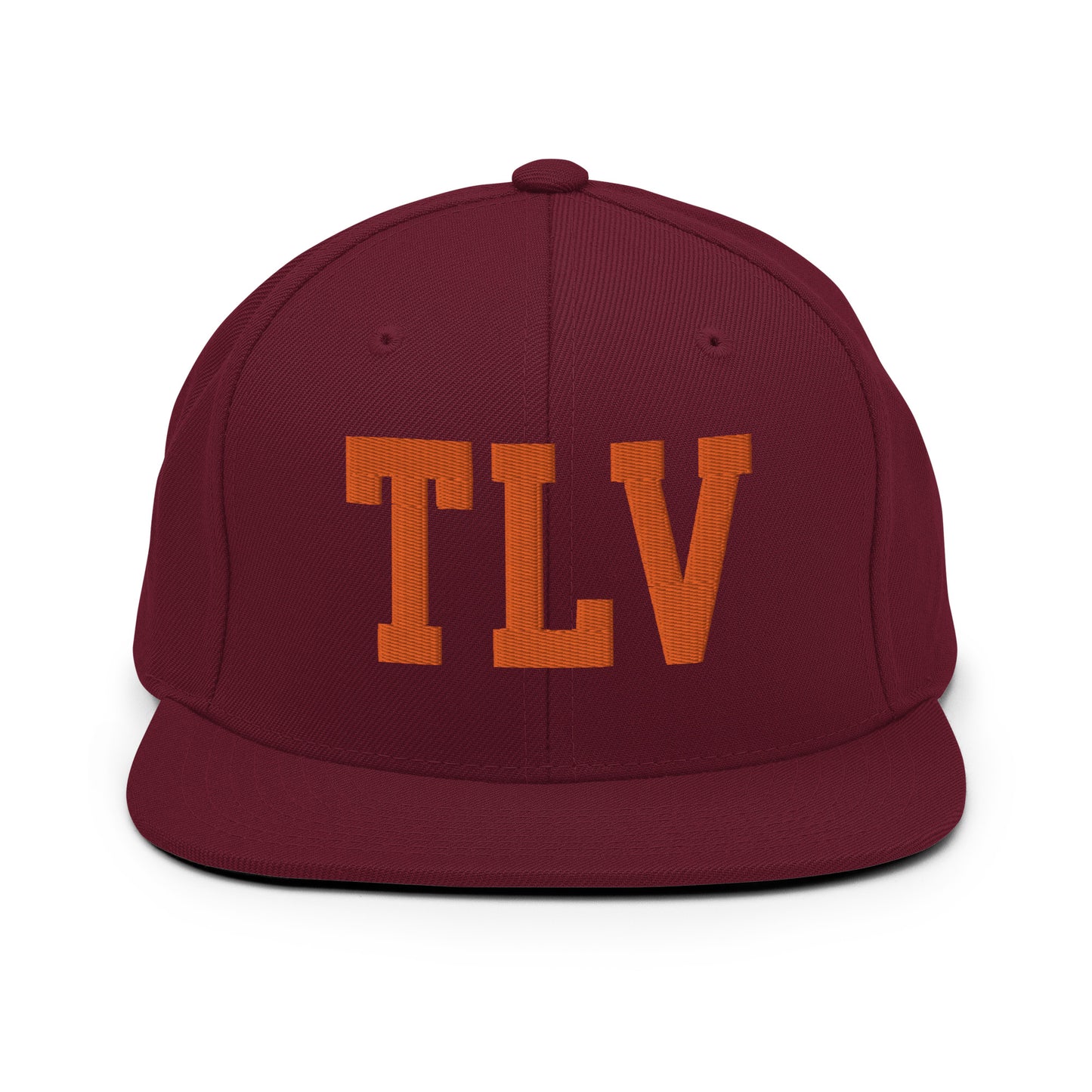 College-Style Classic Snapback Hat • Orange • TLV Tel Aviv • YHM Designs - Image 11