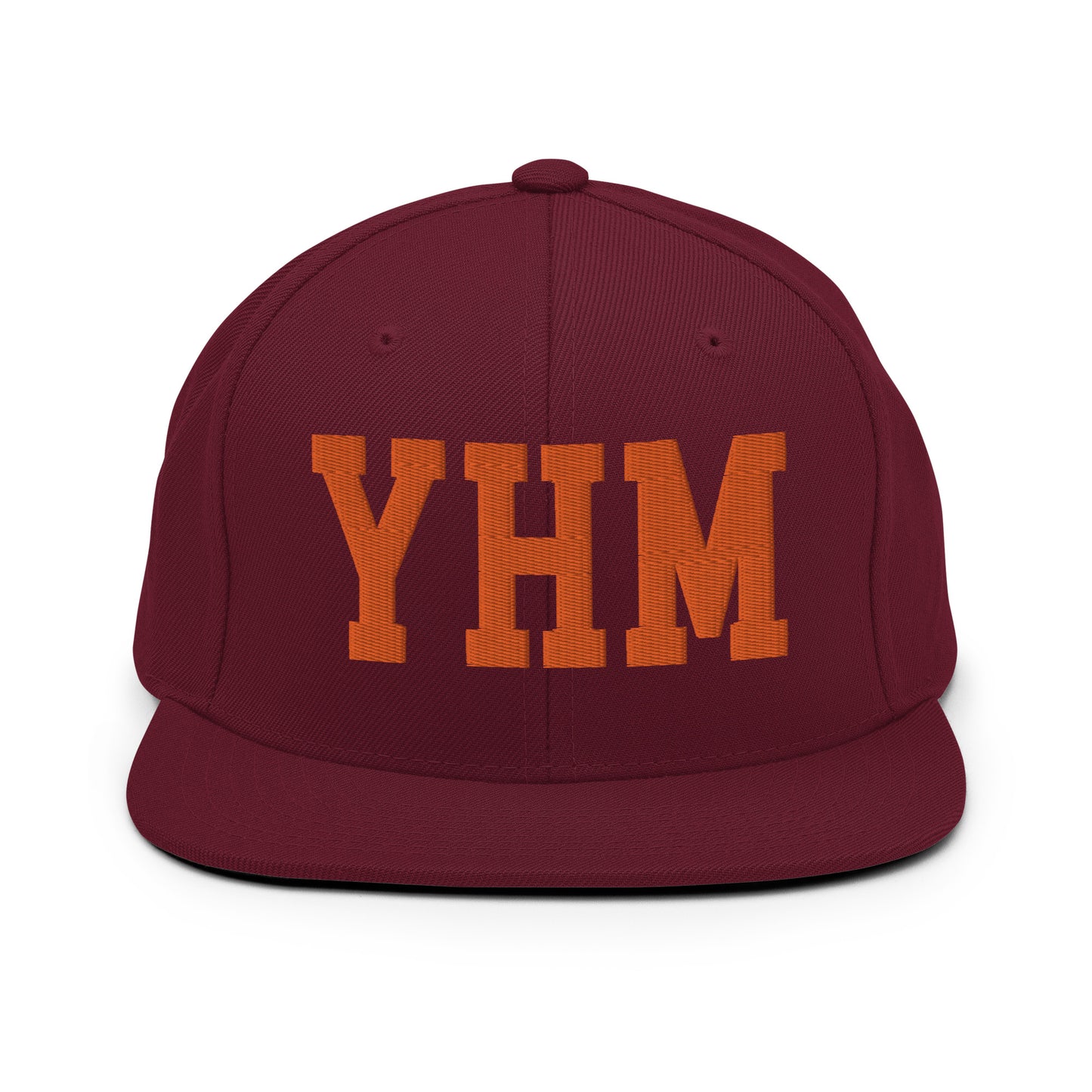 College-Style Classic Snapback Hat • Orange • YHM Hamilton Souvenir • YHM Designs - Image 11
