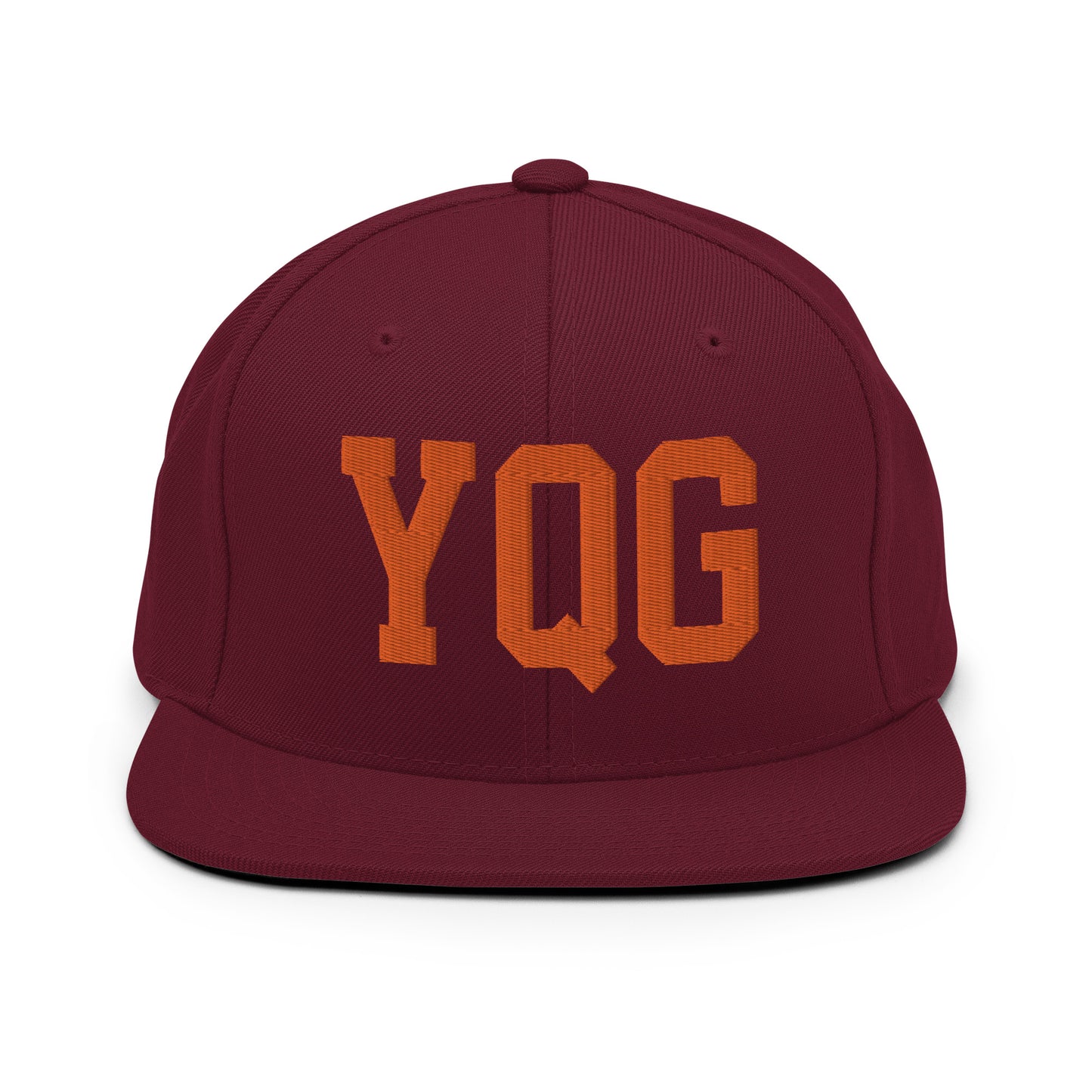College-Style Classic Snapback Hat • Orange • YQG Windsor • YHM Designs - Image 11