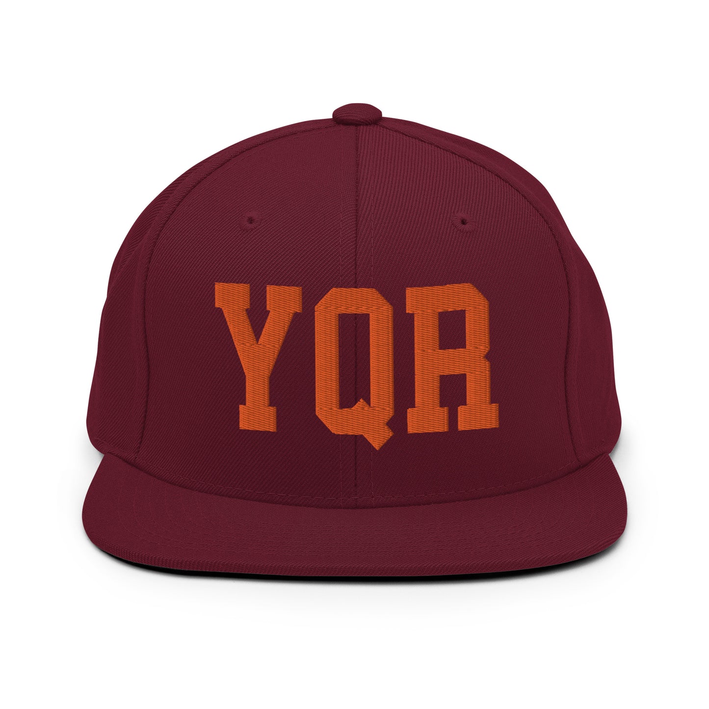 College-Style Classic Snapback Hat • Orange • YQR Regina • YHM Designs - Image 11
