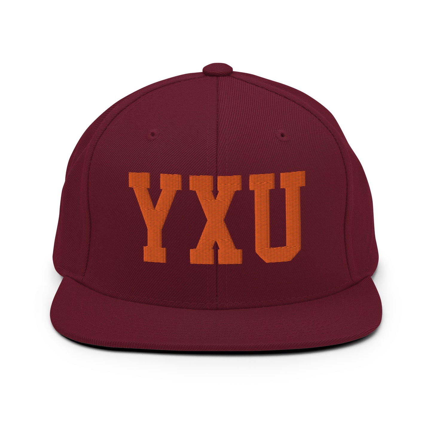 College-Style Classic Snapback Hat • Orange • YXU London • YHM Designs - Image 11