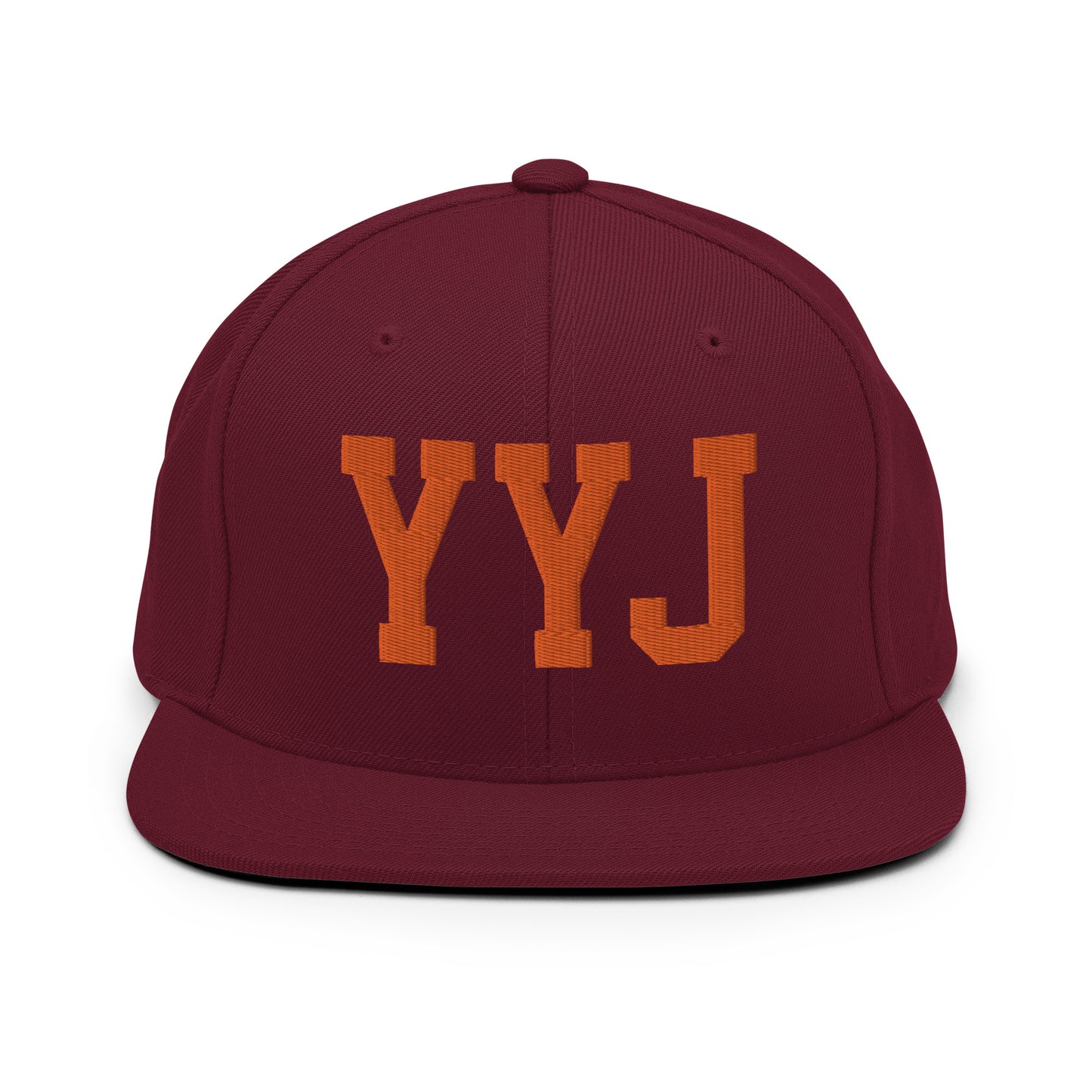 College-Style Classic Snapback Hat • Orange • YYJ Victoria • YHM Designs - Image 11