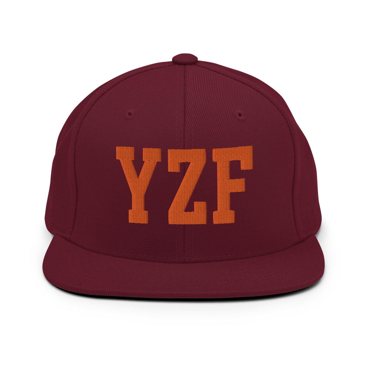 College-Style Classic Snapback Hat • Orange • YZF Yellowknife • YHM Designs - Image 11