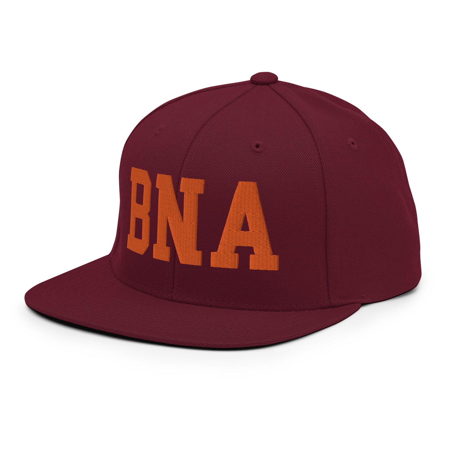 College-Style Classic Snapback Hat • Orange • BNA Nashville • YHM Designs - Image 13