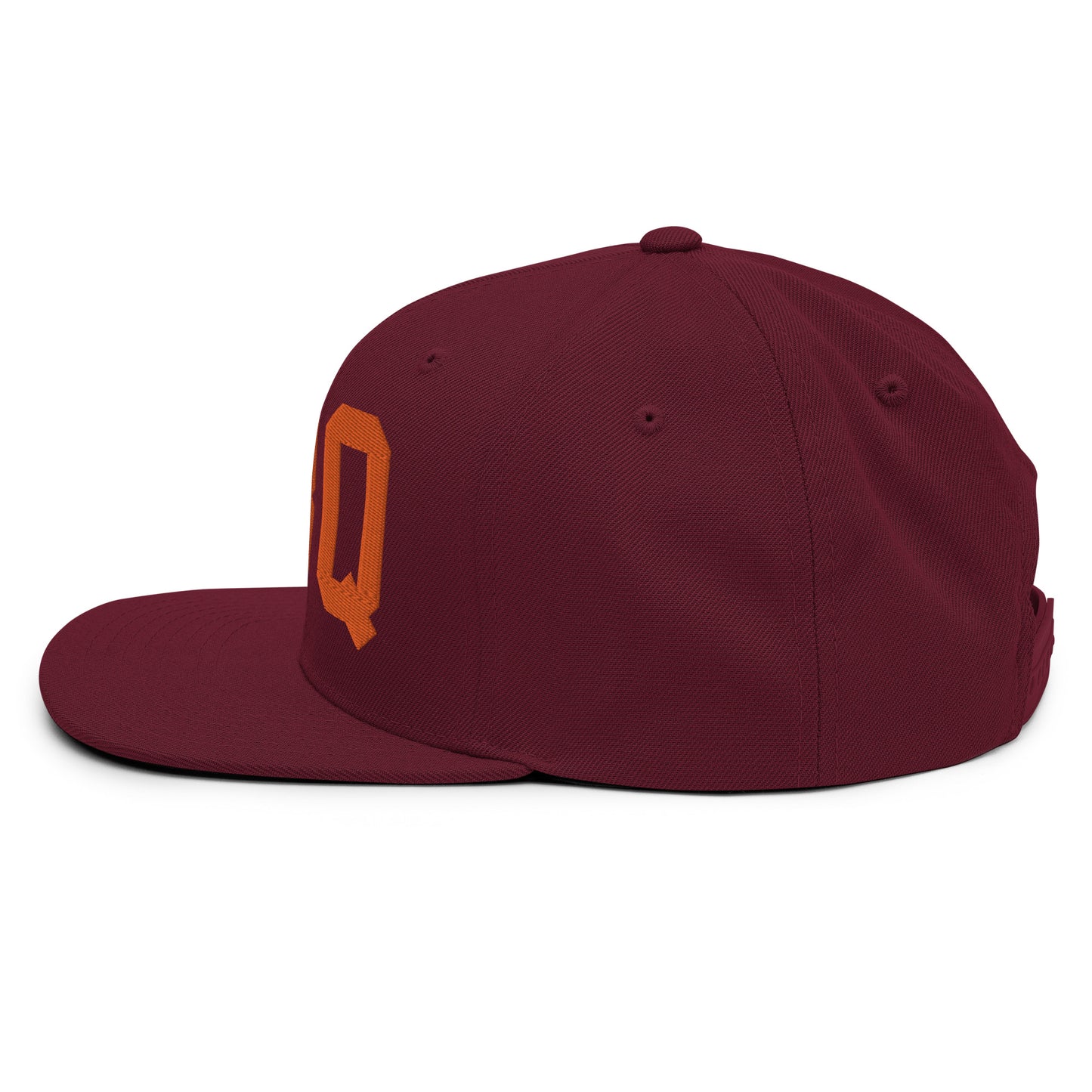 College-Style Classic Snapback Hat • Orange • ABQ Albuquerque • YHM Designs - Image 14