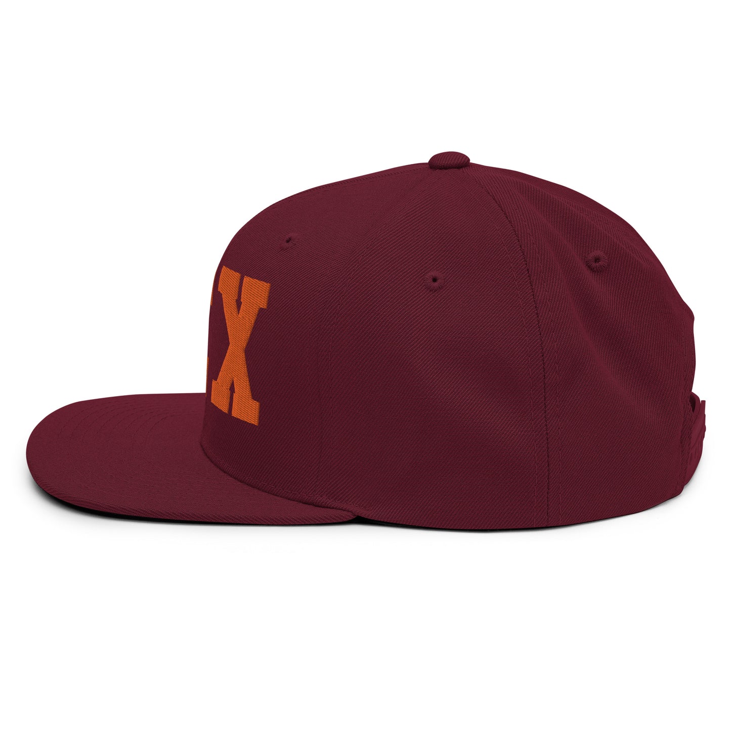 College-Style Classic Snapback Hat • Orange • MEX Mexico City • YHM Designs - Image 14