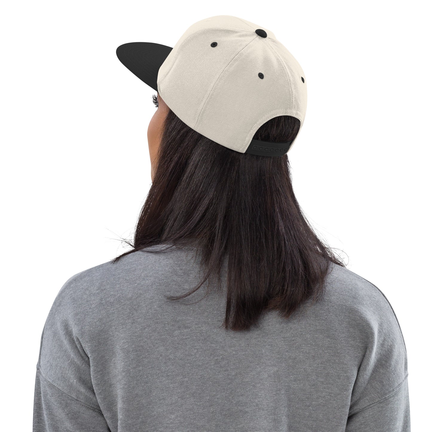 College-Style Classic Snapback Hat • Black • TLV Tel Aviv • YHM Designs - Image 03