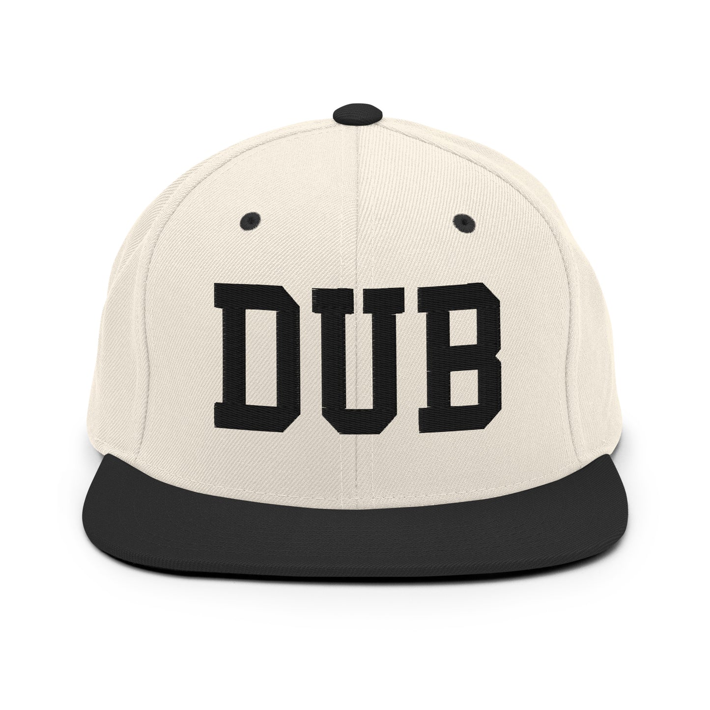 College-Style Classic Snapback Hat • Black • DUB Dublin Souvenir • YHM Designs - Image 31