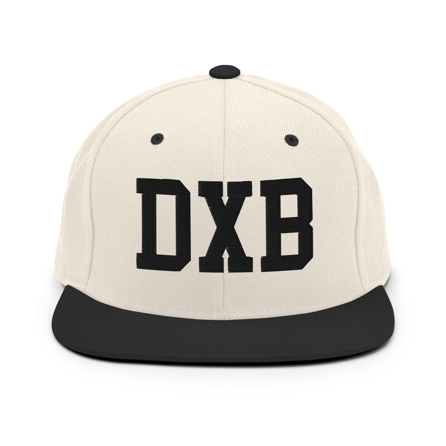 College-Style Classic Snapback Hat • Black • DXB Dubai • YHM Designs - Image 31