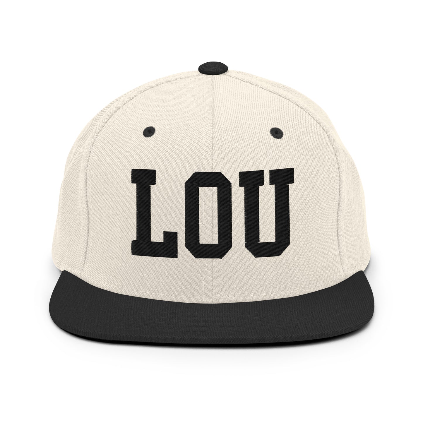 College-Style Classic Snapback Hat • Black • LOU Louisville Souvenir • YHM Designs - Image 31