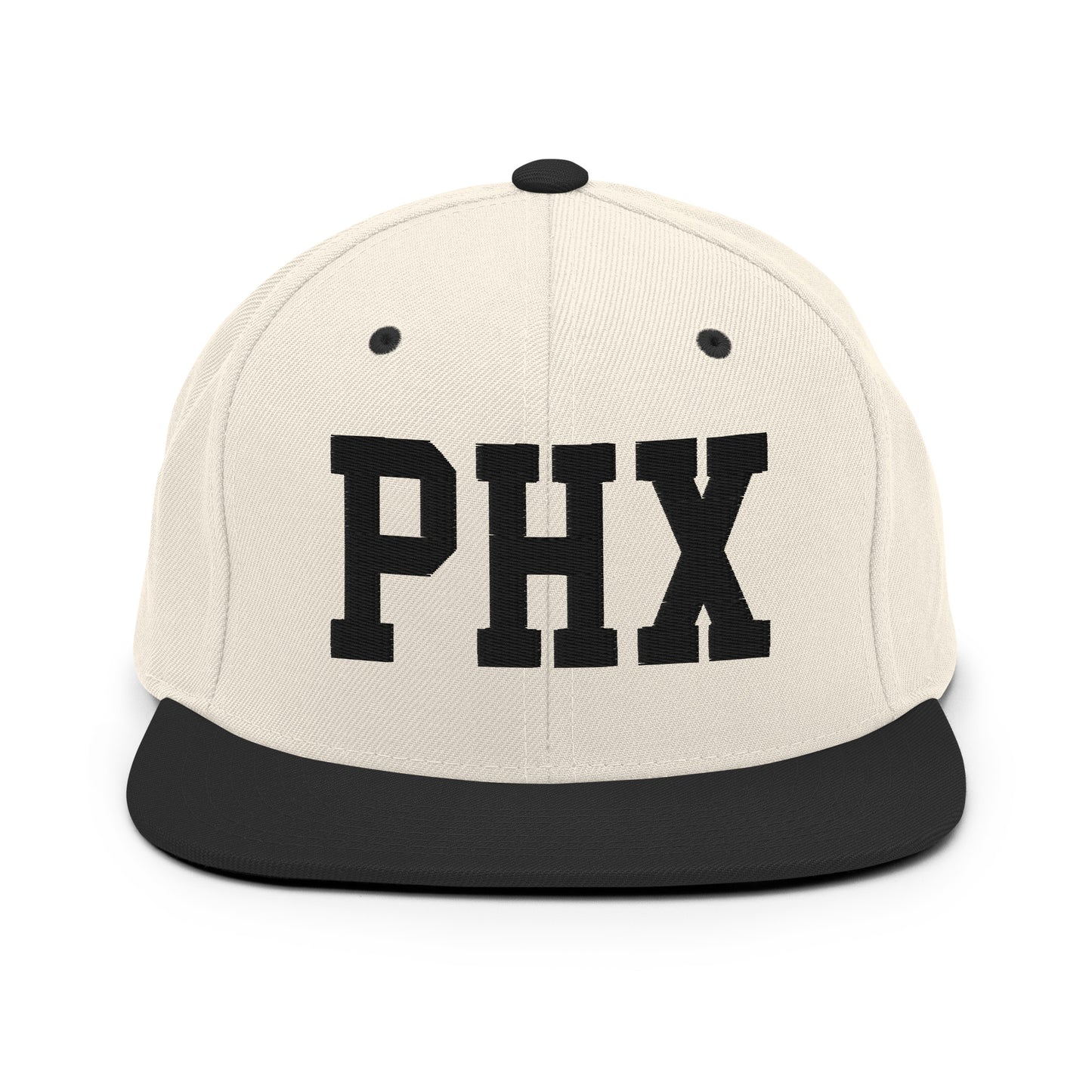 College-Style Classic Snapback Hat • Black • PHX Phoenix Souvenir • YHM Designs - Image 31