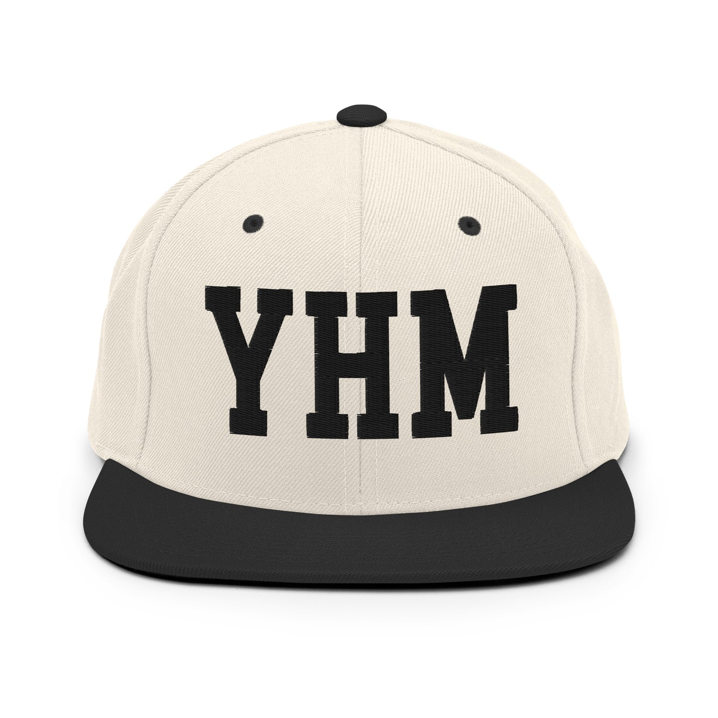 College-Style Classic Snapback Hat • Black • YHM Hamilton Souvenir • YHM Designs - Image 31
