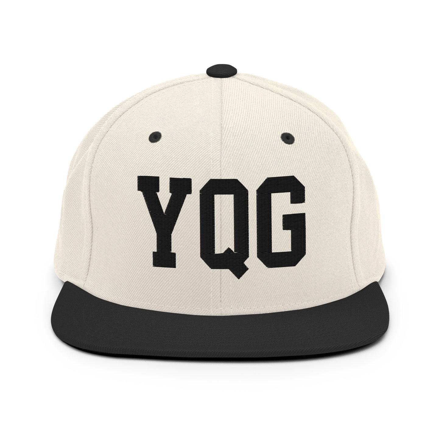 College-Style Classic Snapback Hat • Black • YQG Windsor Souvenir • YHM Designs - Image 31
