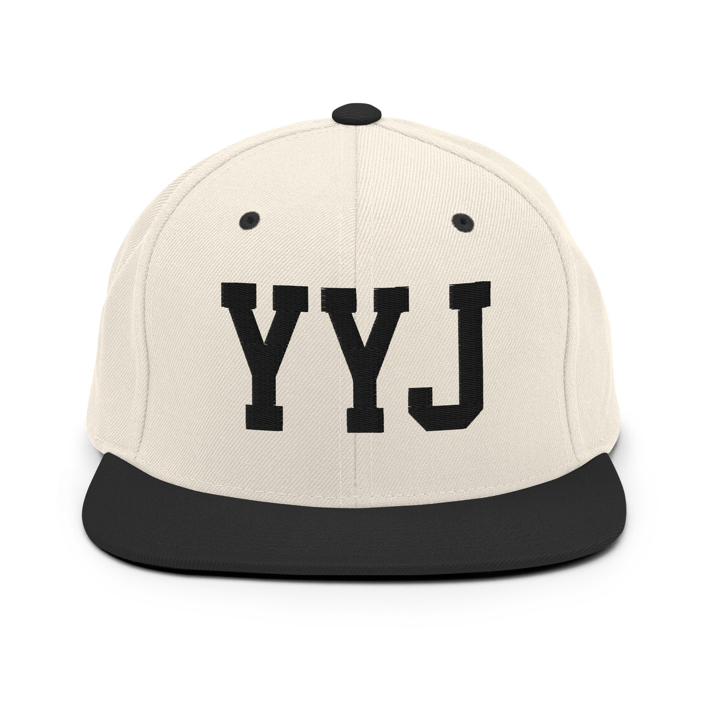 College-Style Classic Snapback Hat • Black • YYJ Victoria • YHM Designs - Image 31