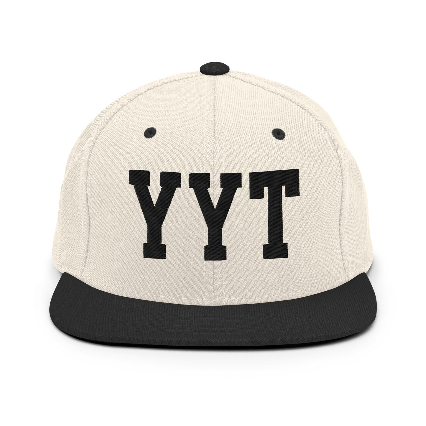 College-Style Classic Snapback Hat • Black • YYT St. John's • YHM Designs - Image 31