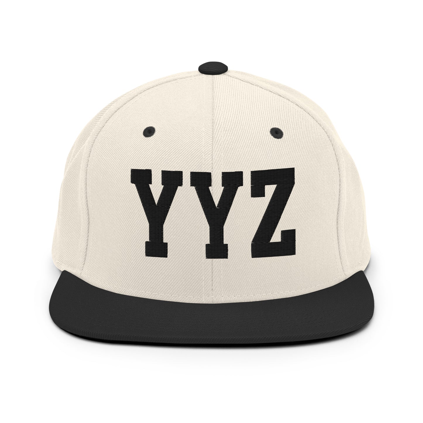 College-Style Classic Snapback Hat • Black • YYZ Toronto Souvenir • YHM Designs - Image 31