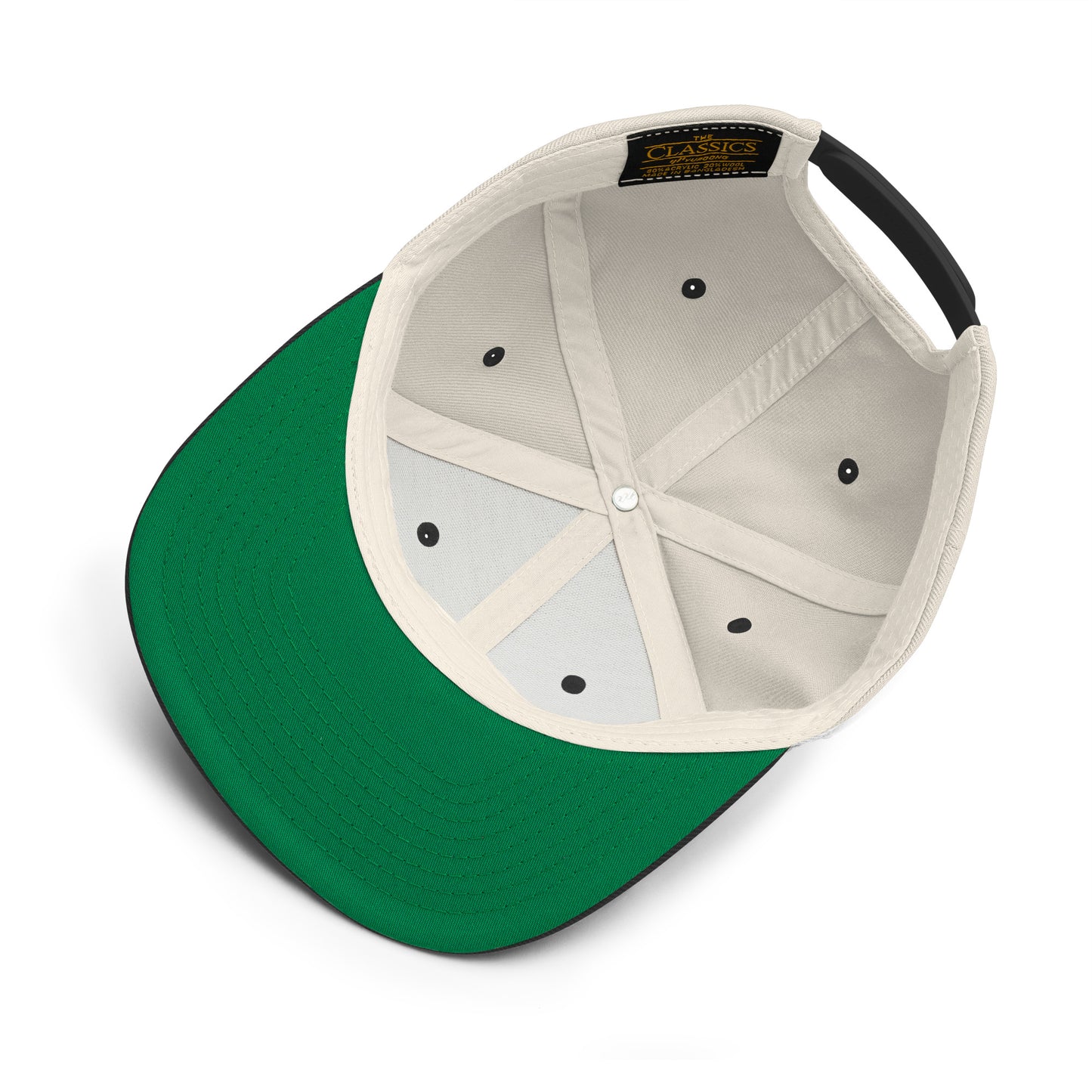 College-Style Classic Snapback Hat • Black • TLV Tel Aviv • YHM Designs - Image 05
