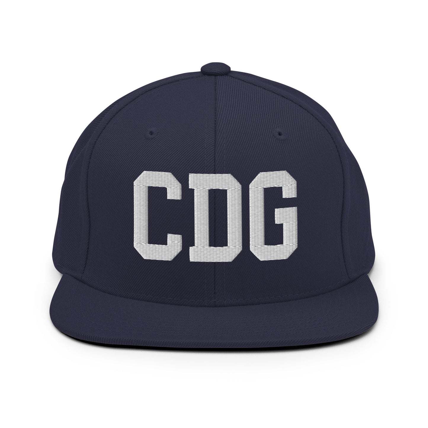 College-Style Classic Snapback Hat • White • CDG Paris • YHM Designs - Image 15
