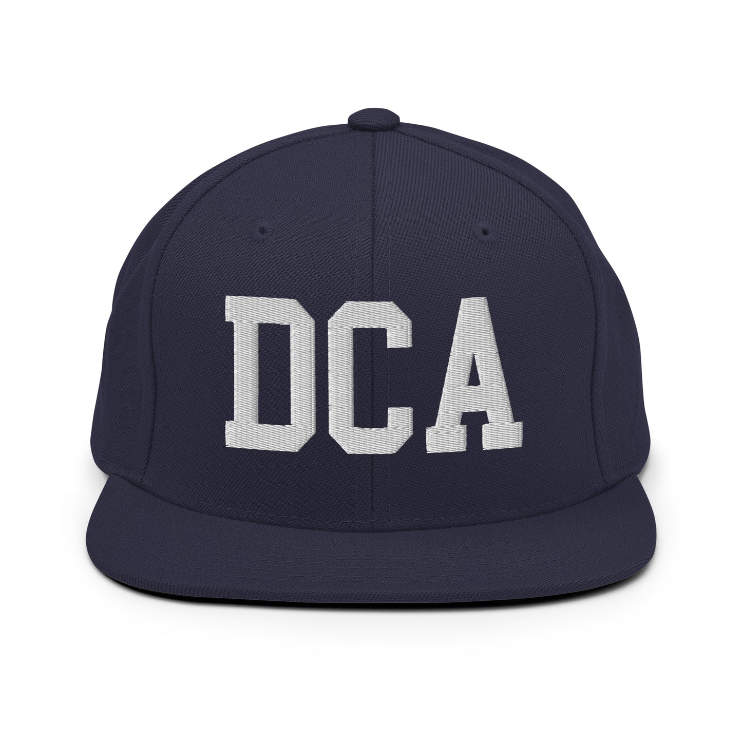College-Style Classic Snapback Hat • White • DCA Washington • YHM Designs - Image 15
