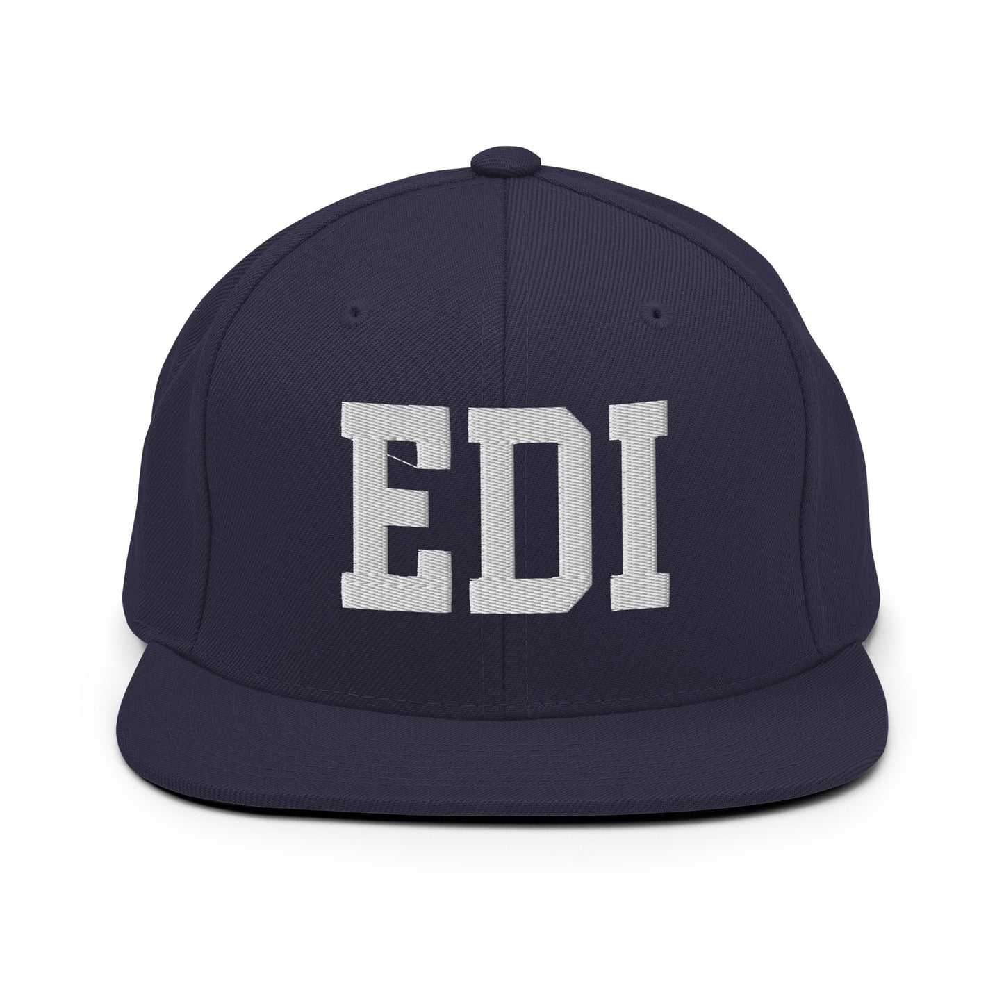 College-Style Classic Snapback Hat • White • EDI Edinburgh Souvenir • YHM Designs - Image 15