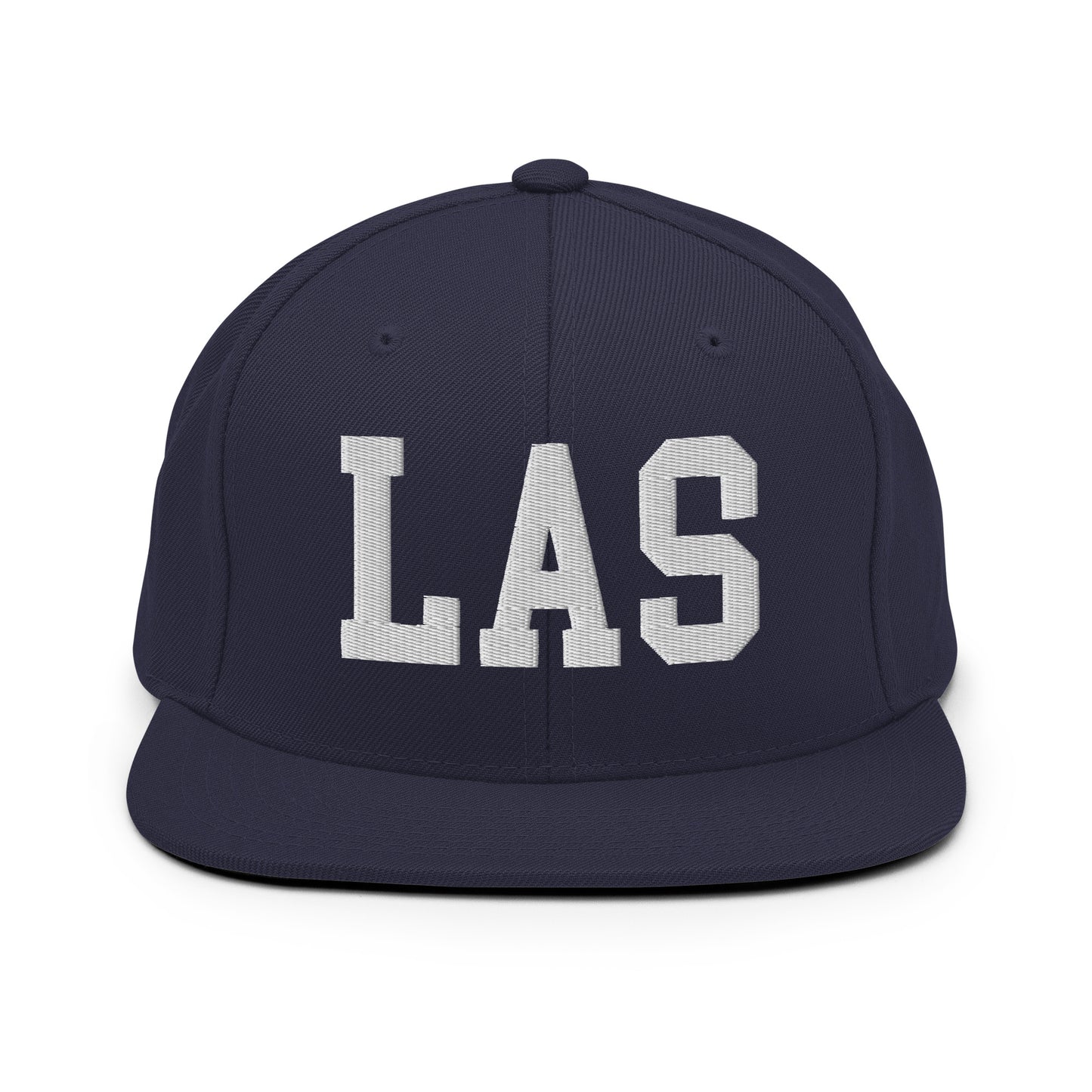College-Style Classic Snapback Hat • White • LAS Las Vegas • YHM Designs - Image 15