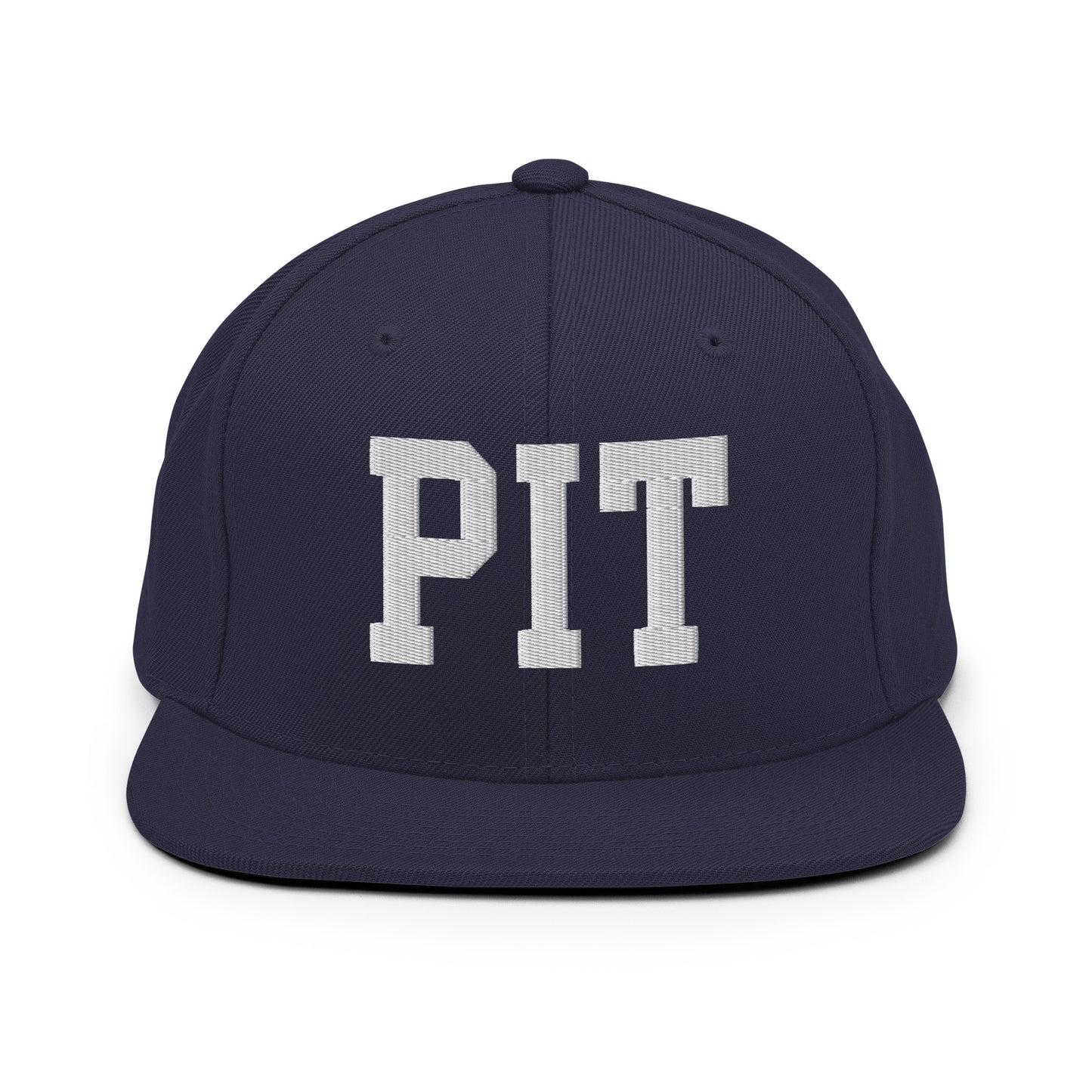College-Style Classic Snapback Hat • White • PIT Pittsburgh Souvenir • YHM Designs - Image 15