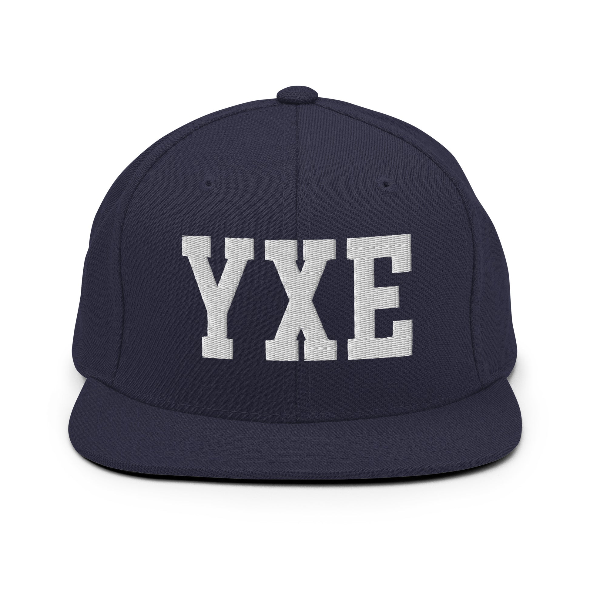 College-Style Classic Snapback Hat • White • YXE Saskatoon Souvenir • YHM Designs - Image 15
