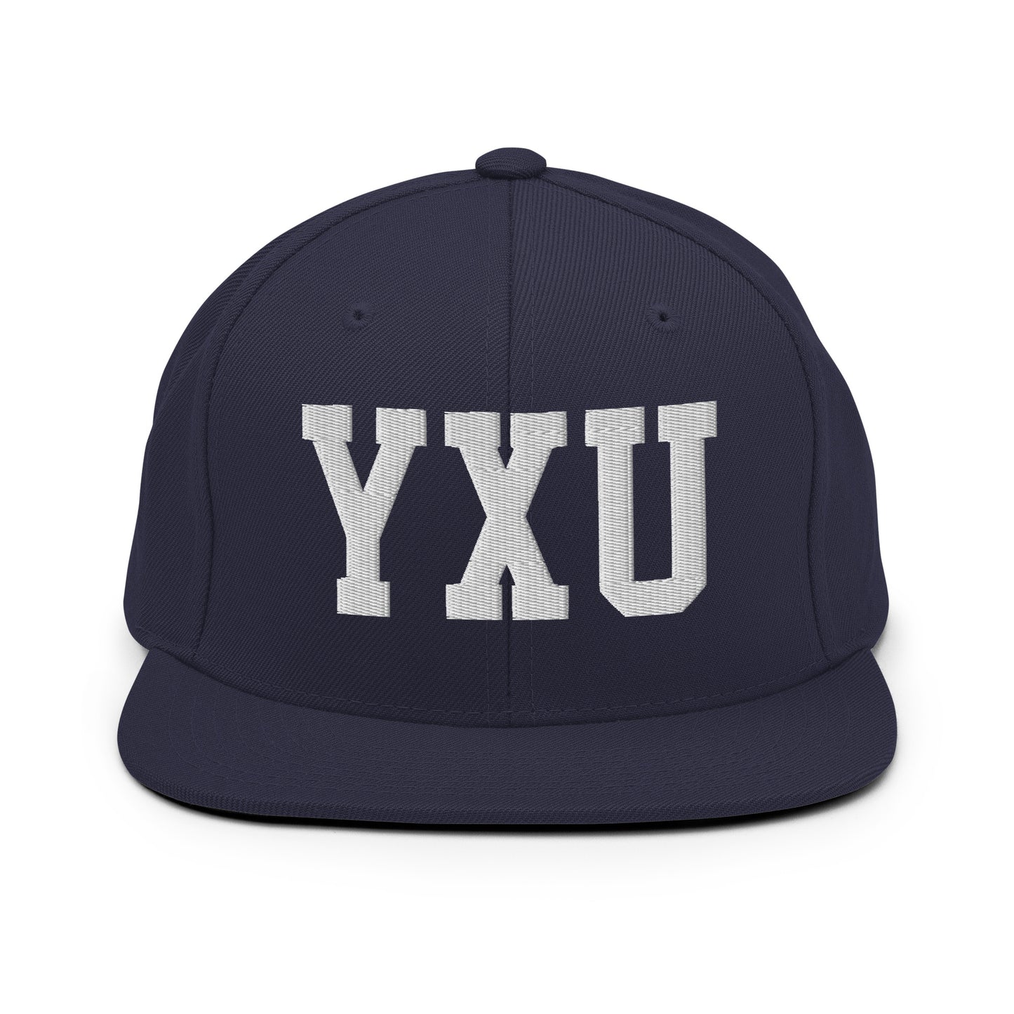 College-Style Classic Snapback Hat • White • YXU London Souvenir • YHM Designs - Image 15