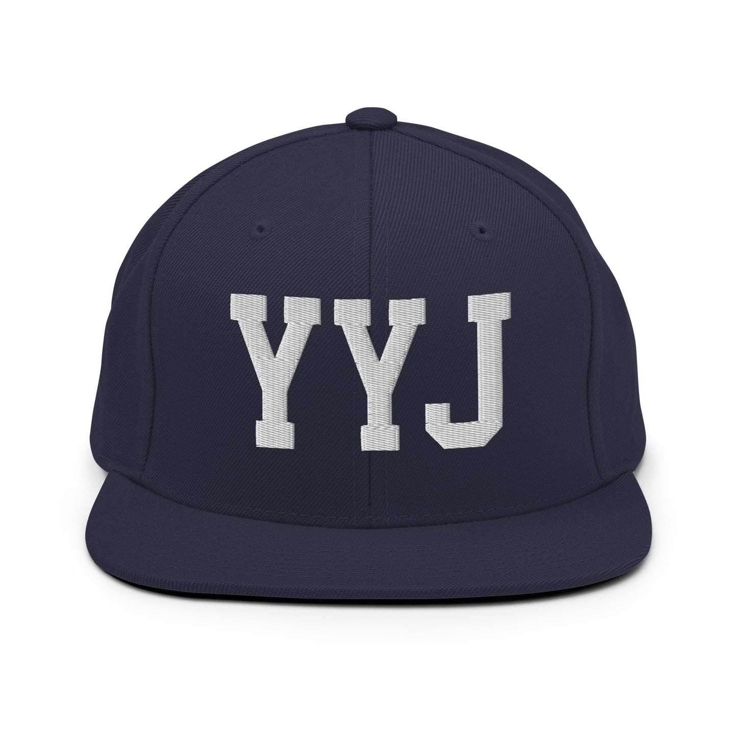 College-Style Classic Snapback Hat • White • YYJ Victoria • YHM Designs - Image 15