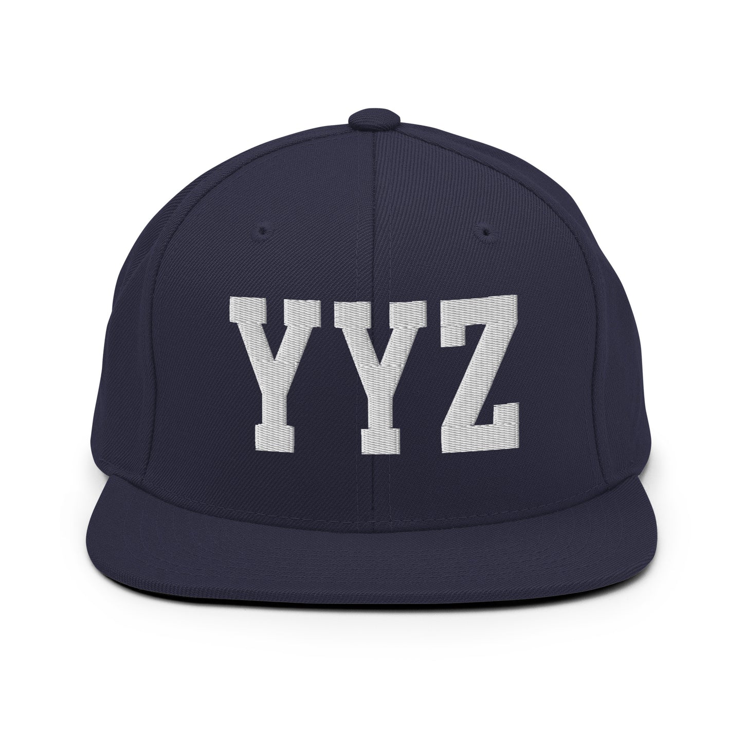 College-Style Classic Snapback Hat • White • YYZ Toronto Souvenir • YHM Designs - Image 15