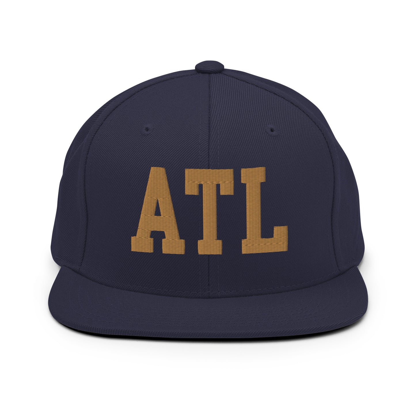 College-Style Classic Snapback Hat • Old Gold • ATL Atlanta Souvenir • YHM Designs - Image 14
