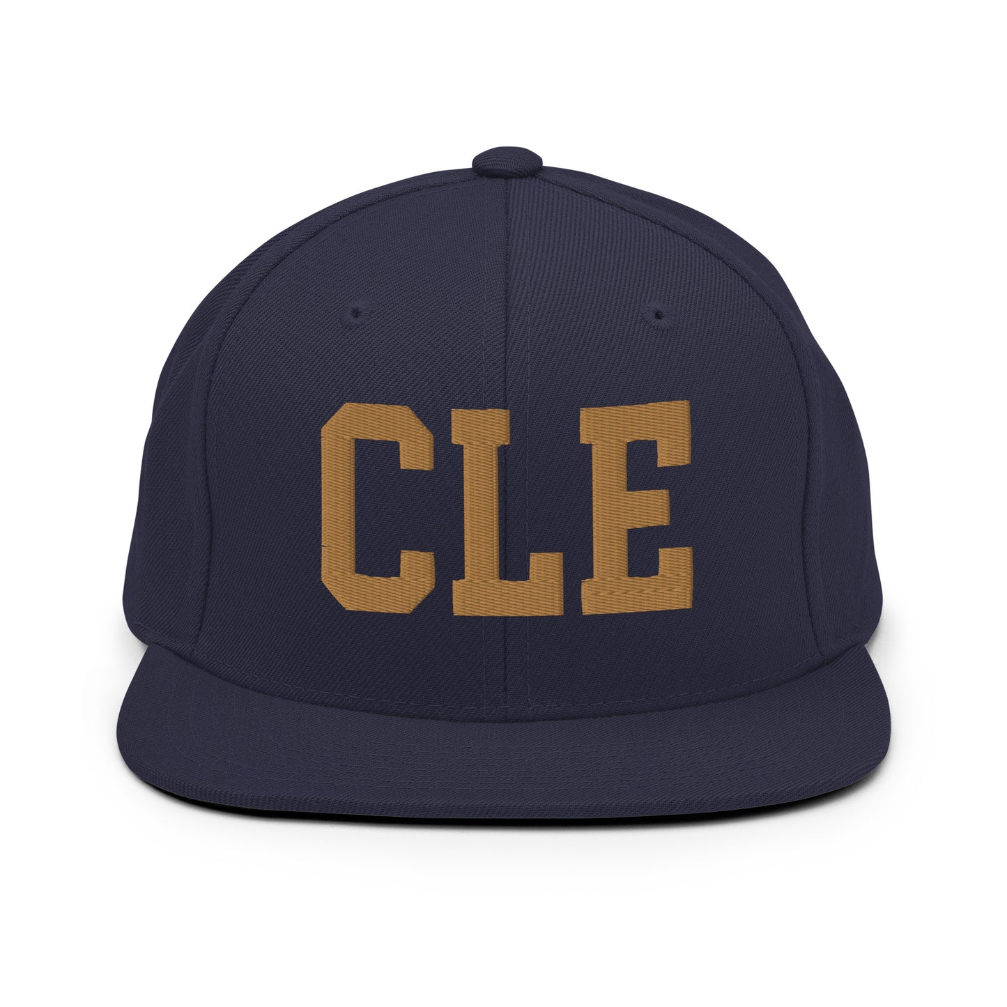 College-Style Classic Snapback Hat • Old Gold • CLE Cleveland Souvenir • YHM Designs - Image 14