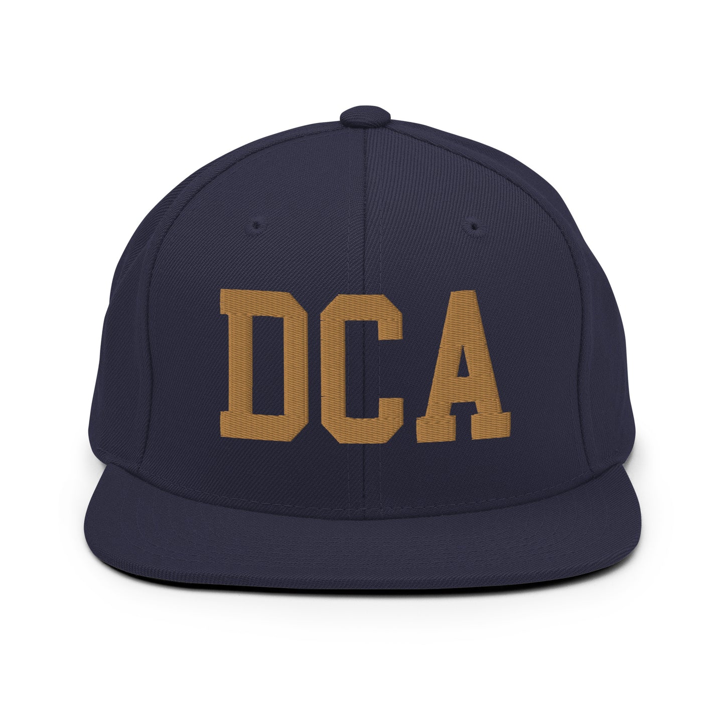 College-Style Classic Snapback Hat • Old Gold • DCA Washington • YHM Designs - Image 14