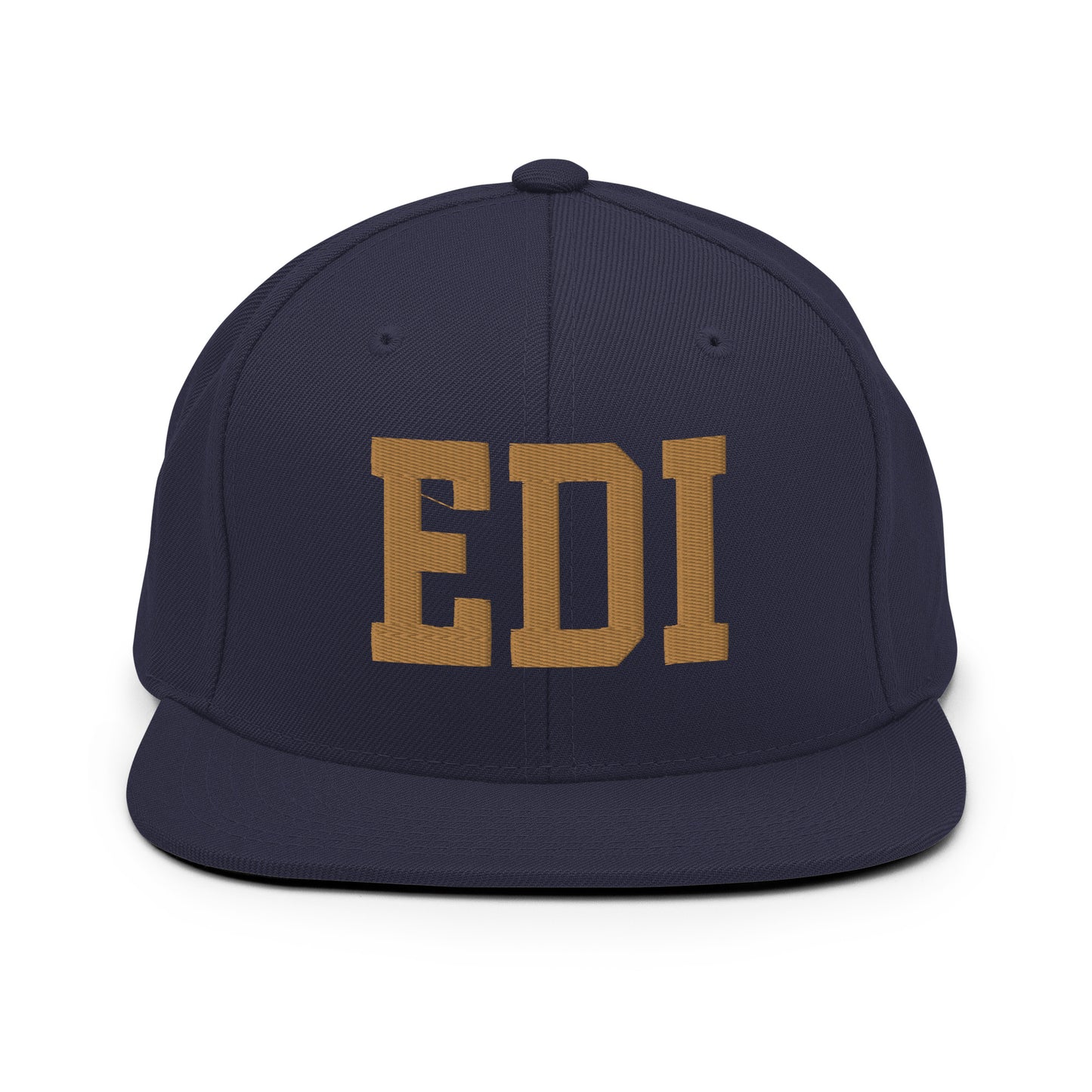 College-Style Classic Snapback Hat • Old Gold • EDI Edinburgh Souvenir • YHM Designs - Image 14