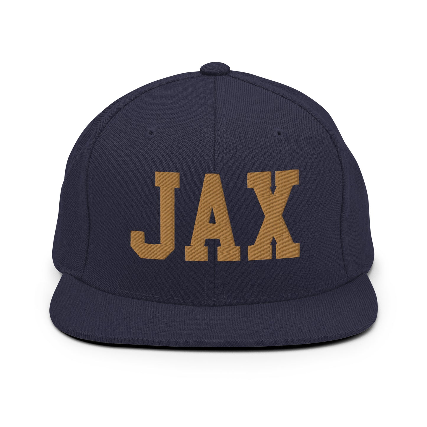 College-Style Classic Snapback Hat • Old Gold • JAX Jacksonville Souvenir • YHM Designs - Image 14