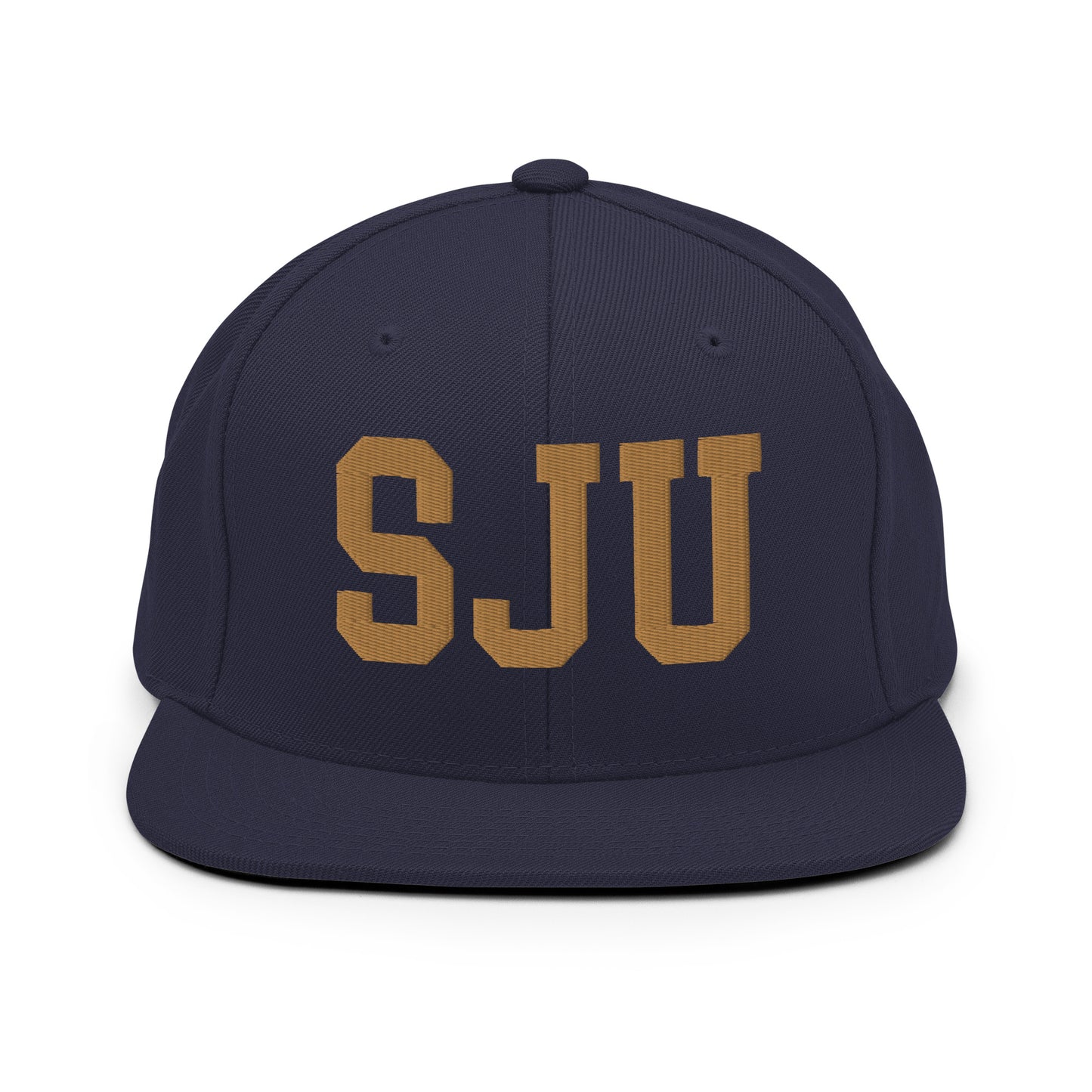 College-Style Classic Snapback Hat • Old Gold • SJU San Juan Souvenir • YHM Designs - Image 14