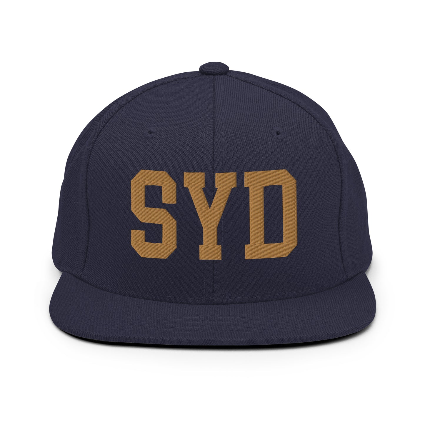 College-Style Classic Snapback Hat • Old Gold • SYD Sydney Souvenir • YHM Designs - Image 14