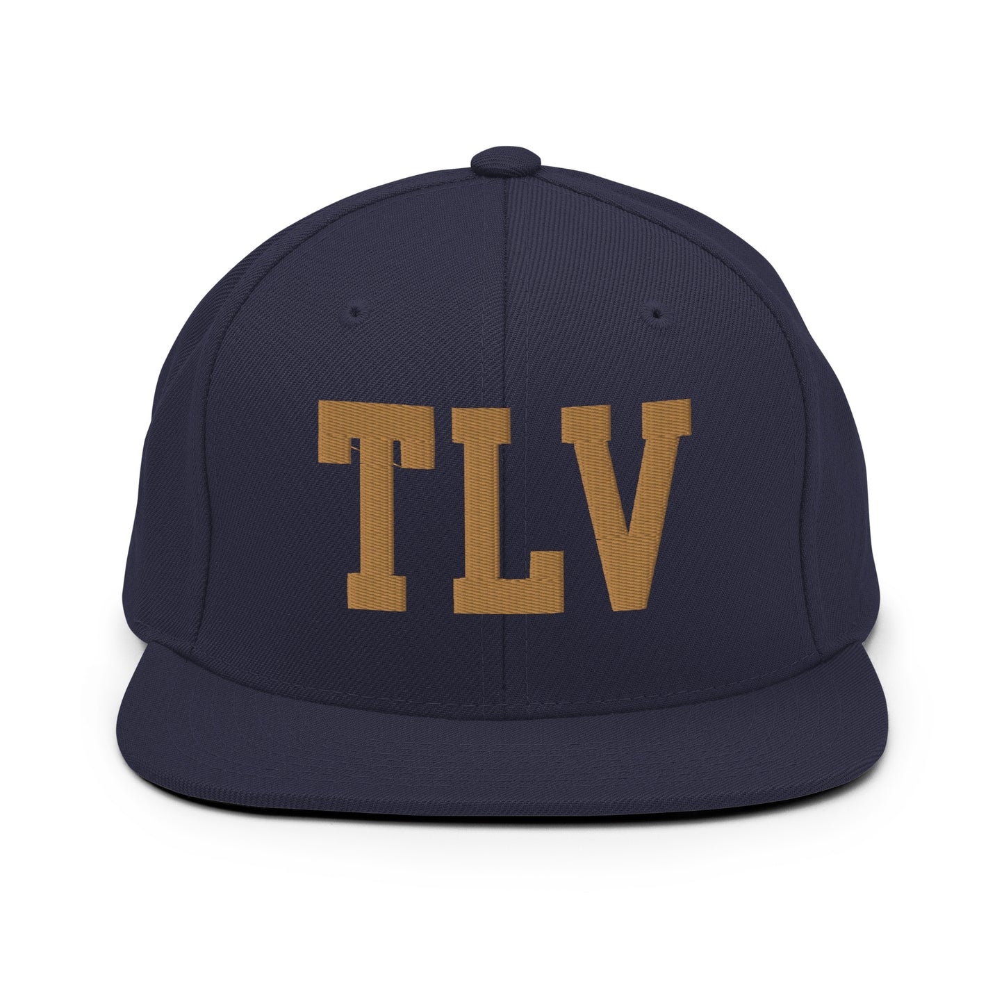 College-Style Classic Snapback Hat • Old Gold • TLV Tel Aviv • YHM Designs - Image 14
