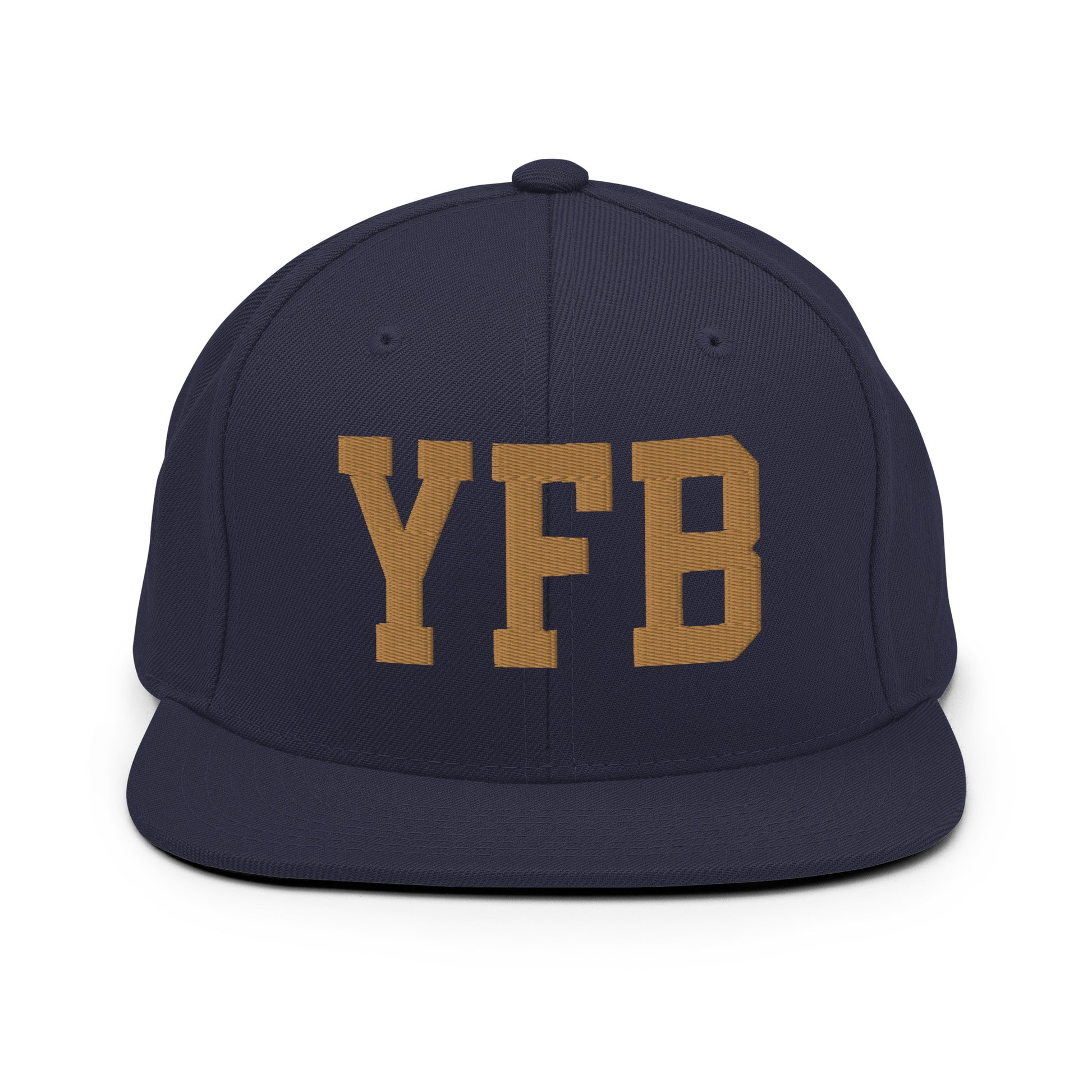 College-Style Classic Snapback Hat • Old Gold • YFB Iqaluit Souvenir • YHM Designs - Image 14